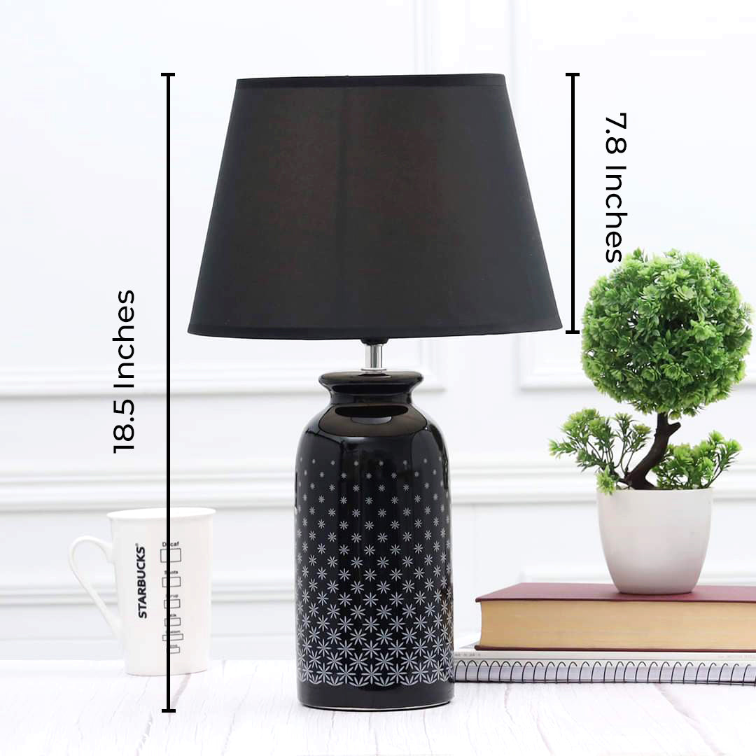Novel Pattern Moderno Ceramic Electric Table Lamp