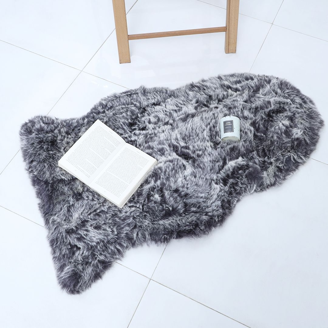 Indoor Anti-Slip Shaggy Rug- Charcoal