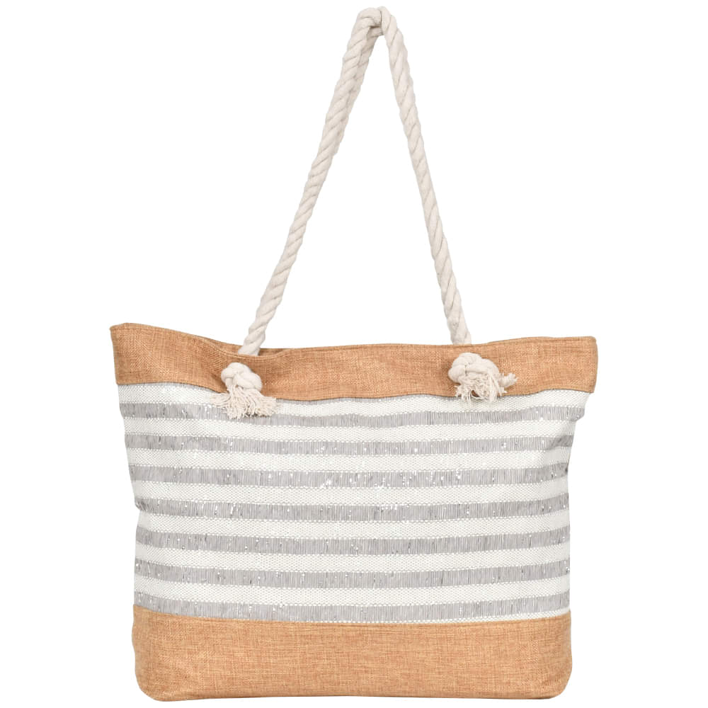 Ladies Stripes Tote Shoulder Bag