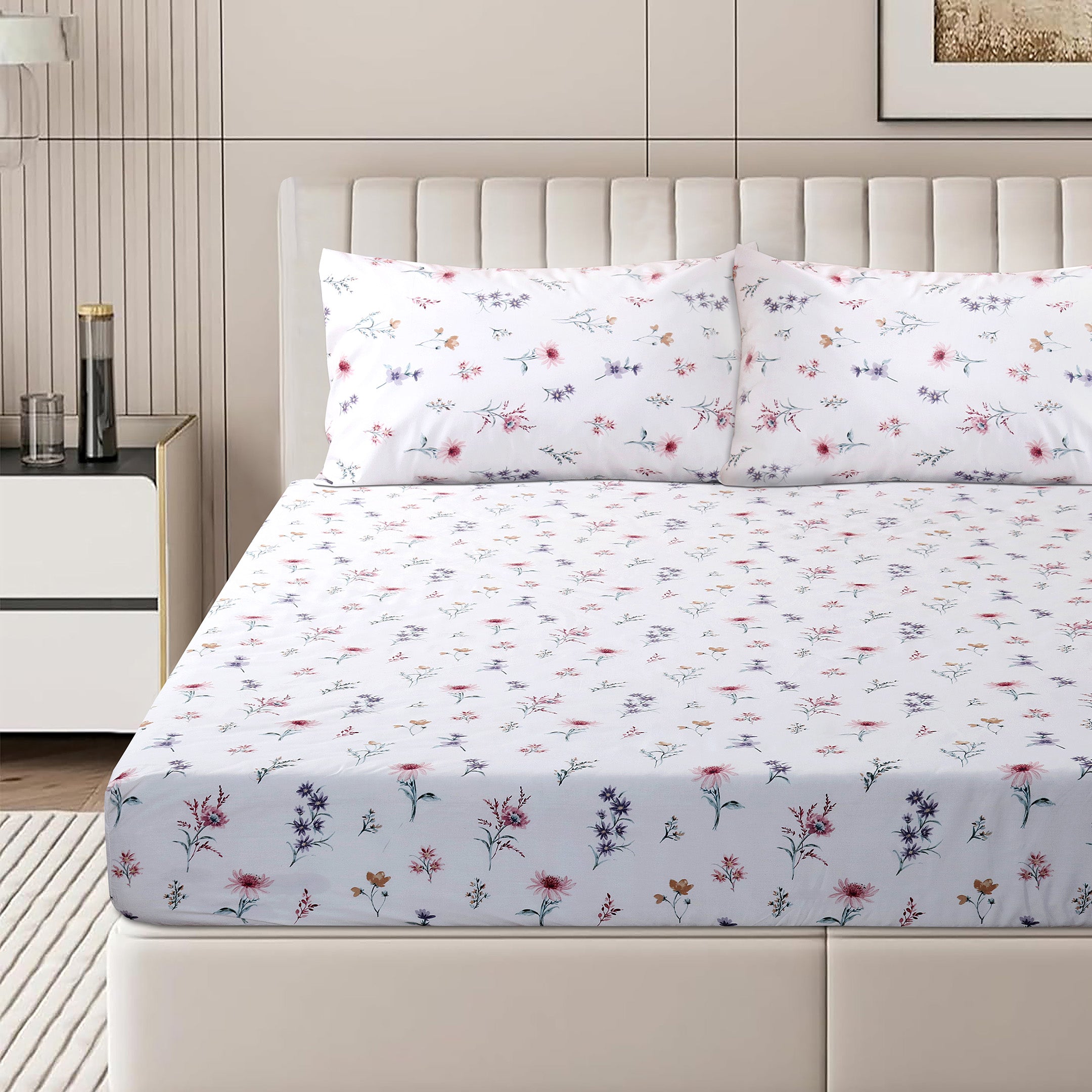 Spring Mist 3-piece Fitted Sheet Set