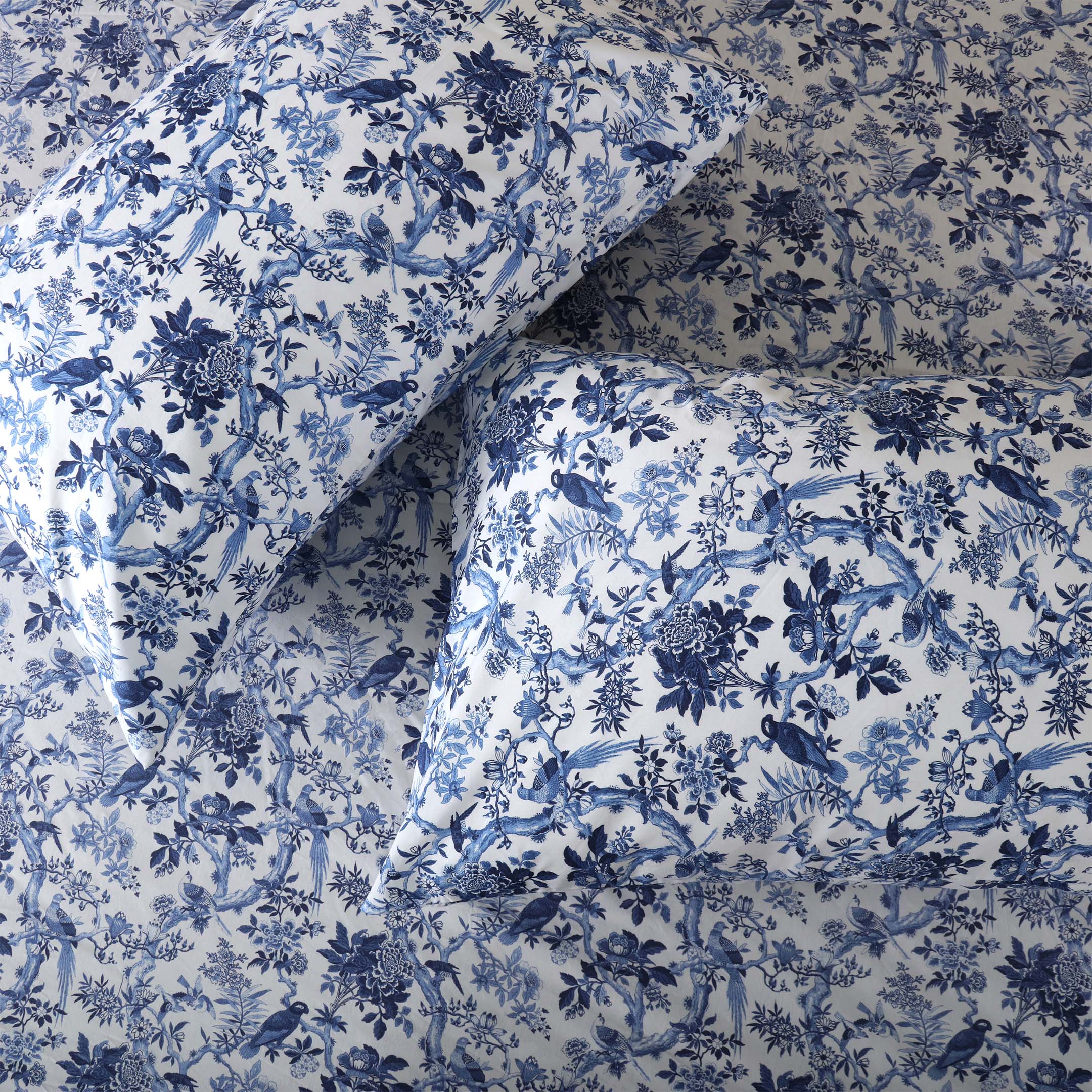 Indigo Haze 3-piece Fitted Sheet Set