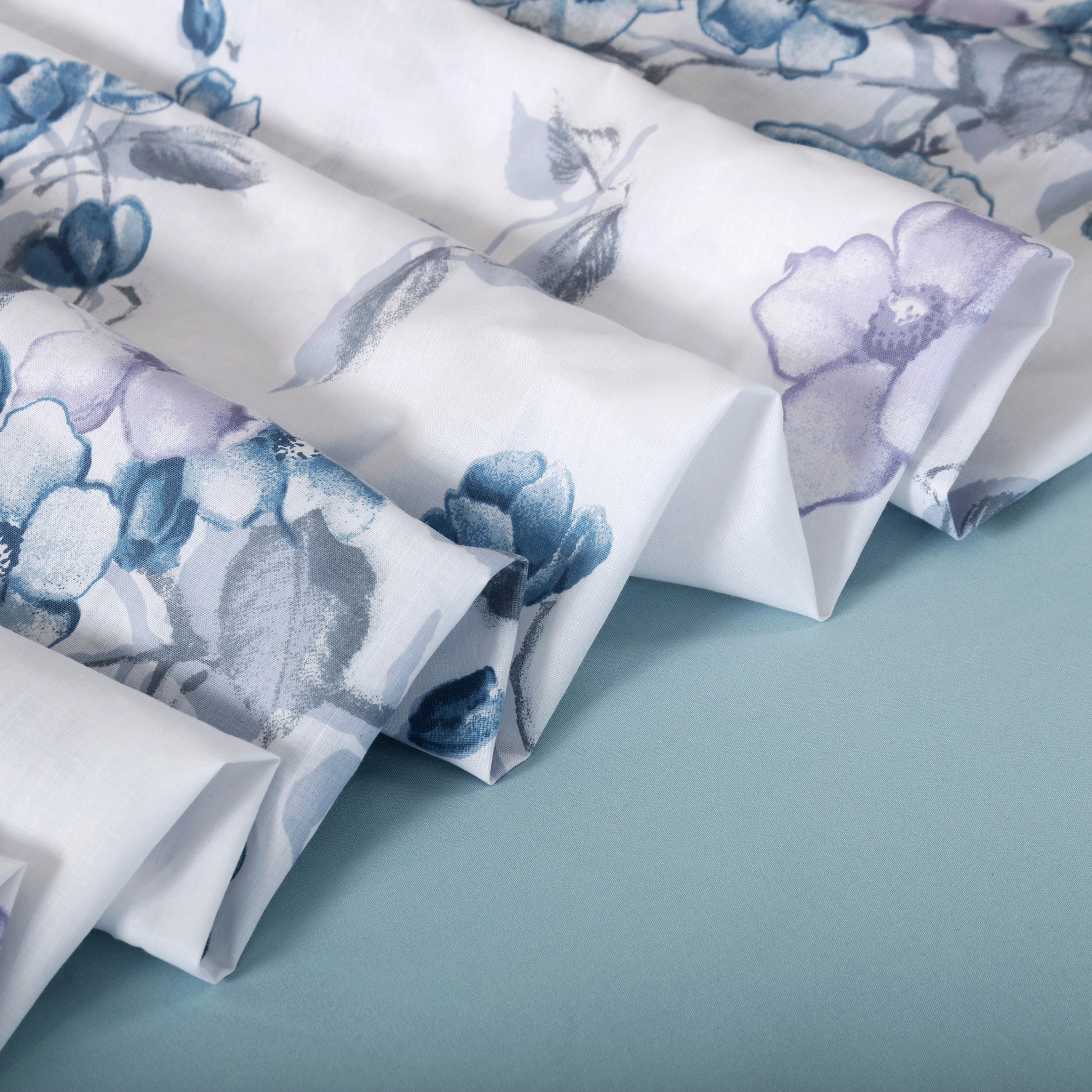 Floral Frost 3-piece Fitted Sheet Set