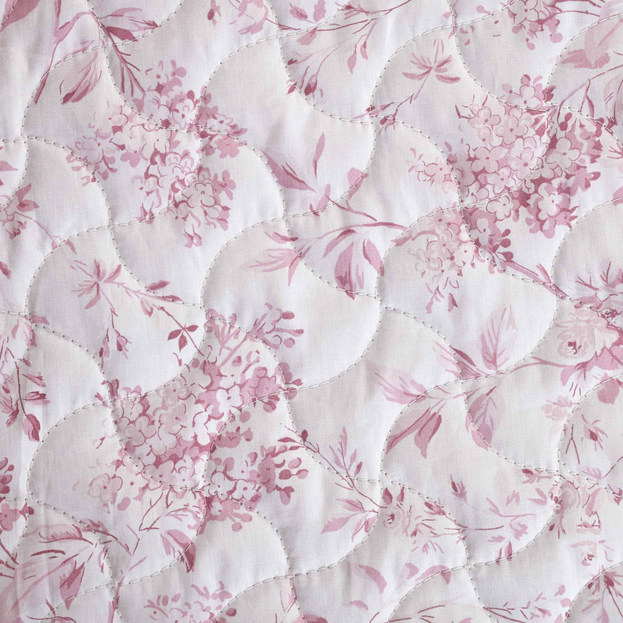 Rose Blush Luxe Printed Summer Bedspread 6PCS Set