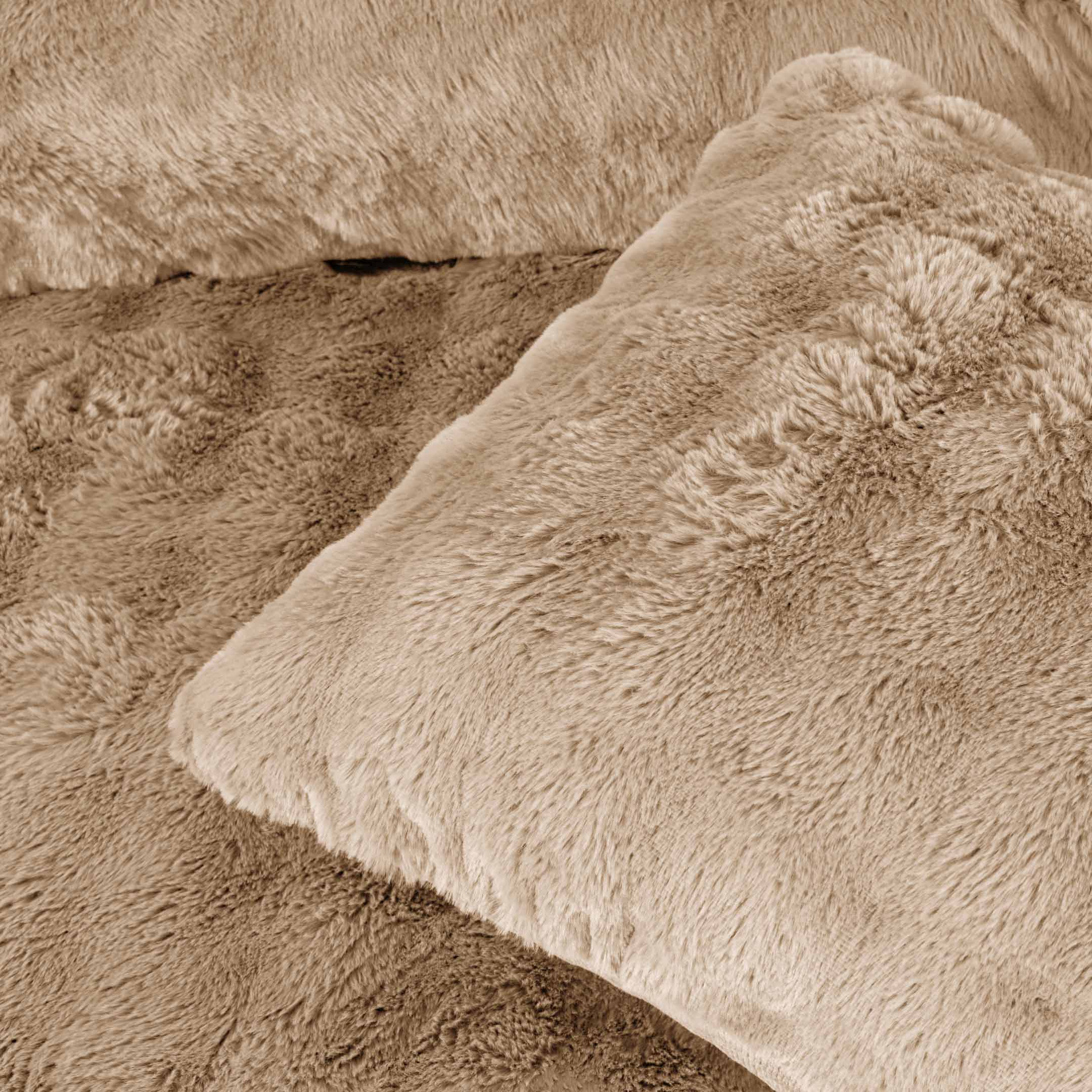 Bubble Fur Fleece Razaye Set-6 pcs Iced Latte