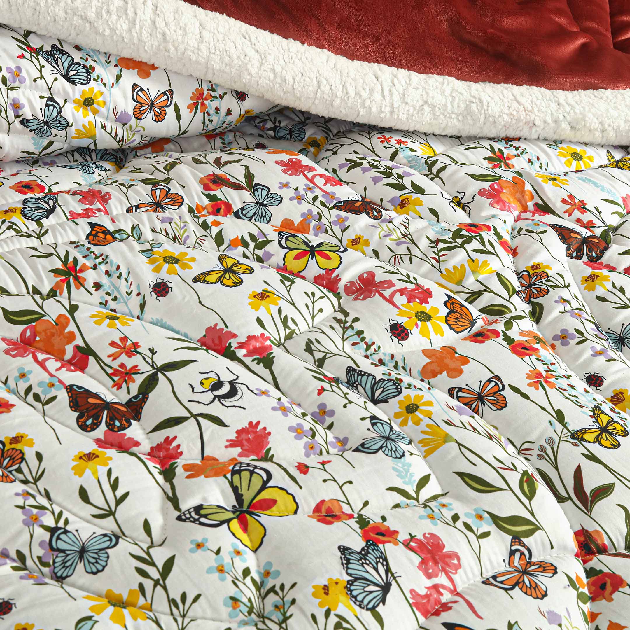 Butterfly Whispers-Marshmallow Bedding 7 pcs