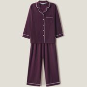 Solid Plum Lounge wear-2pc set