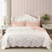 Blush Reverie Jacquard Summer Bedspread 6PCS Set