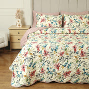Meadow Grace Summer Quilted Bedspread-3pc Set