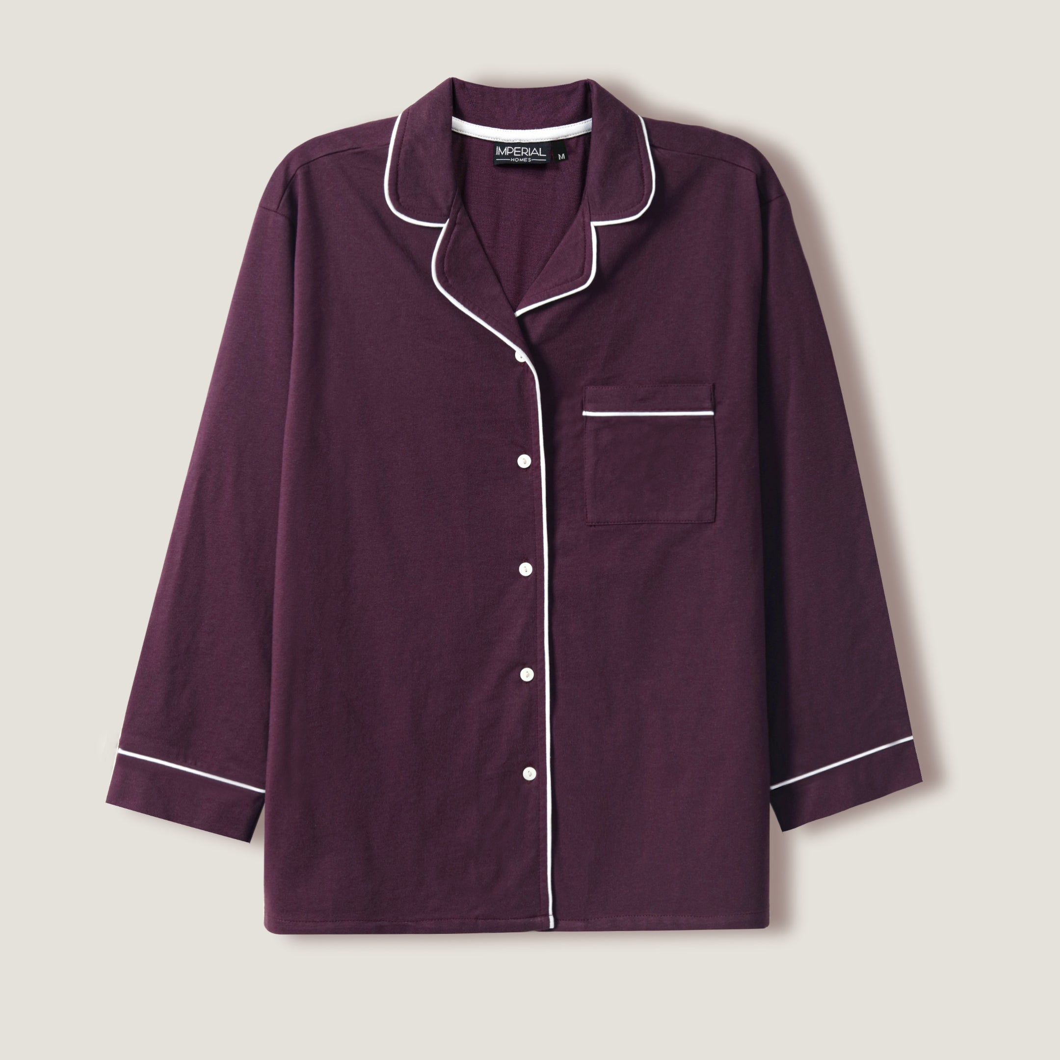 Solid Plum Lounge wear-2pc set