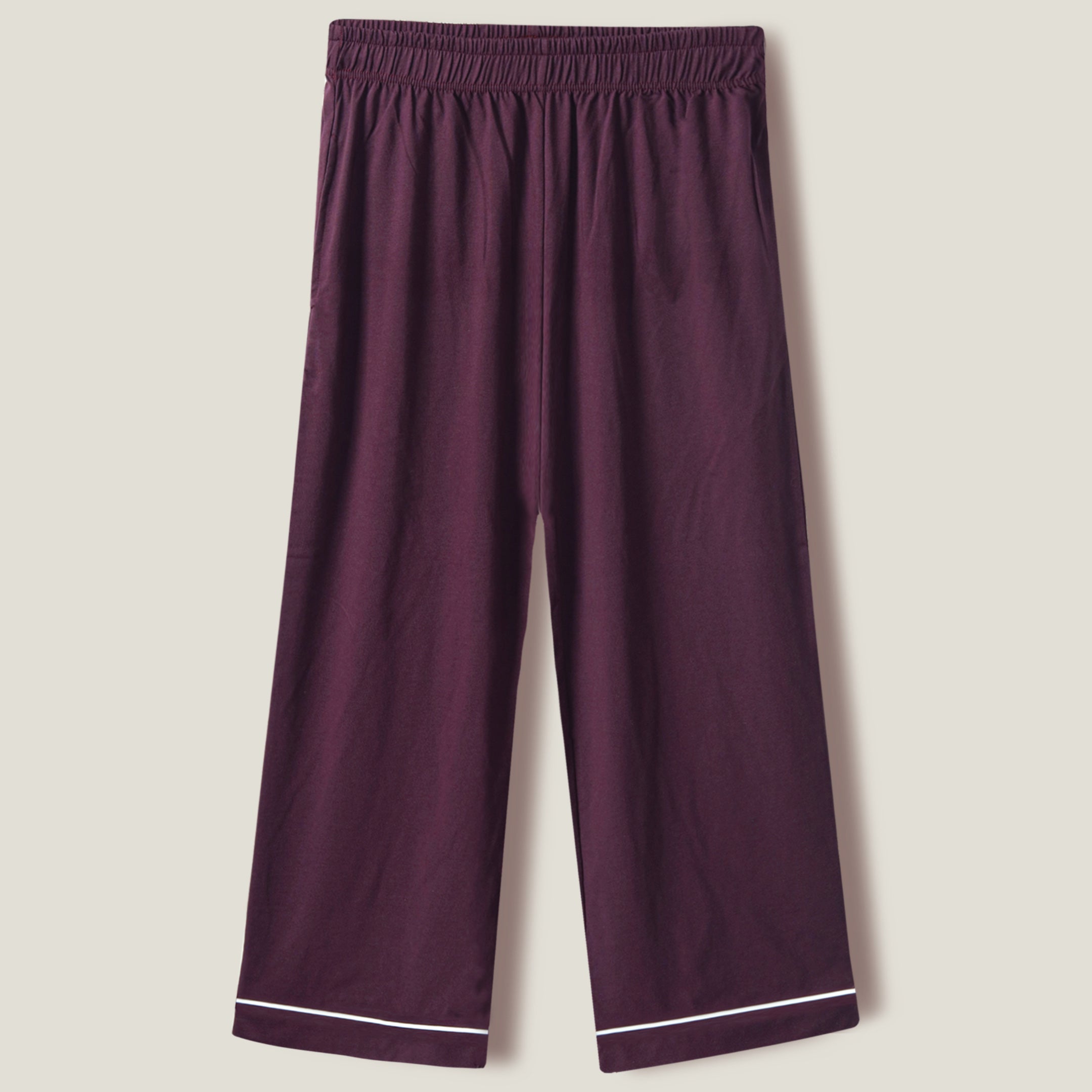 Solid Plum Lounge wear-2pc set