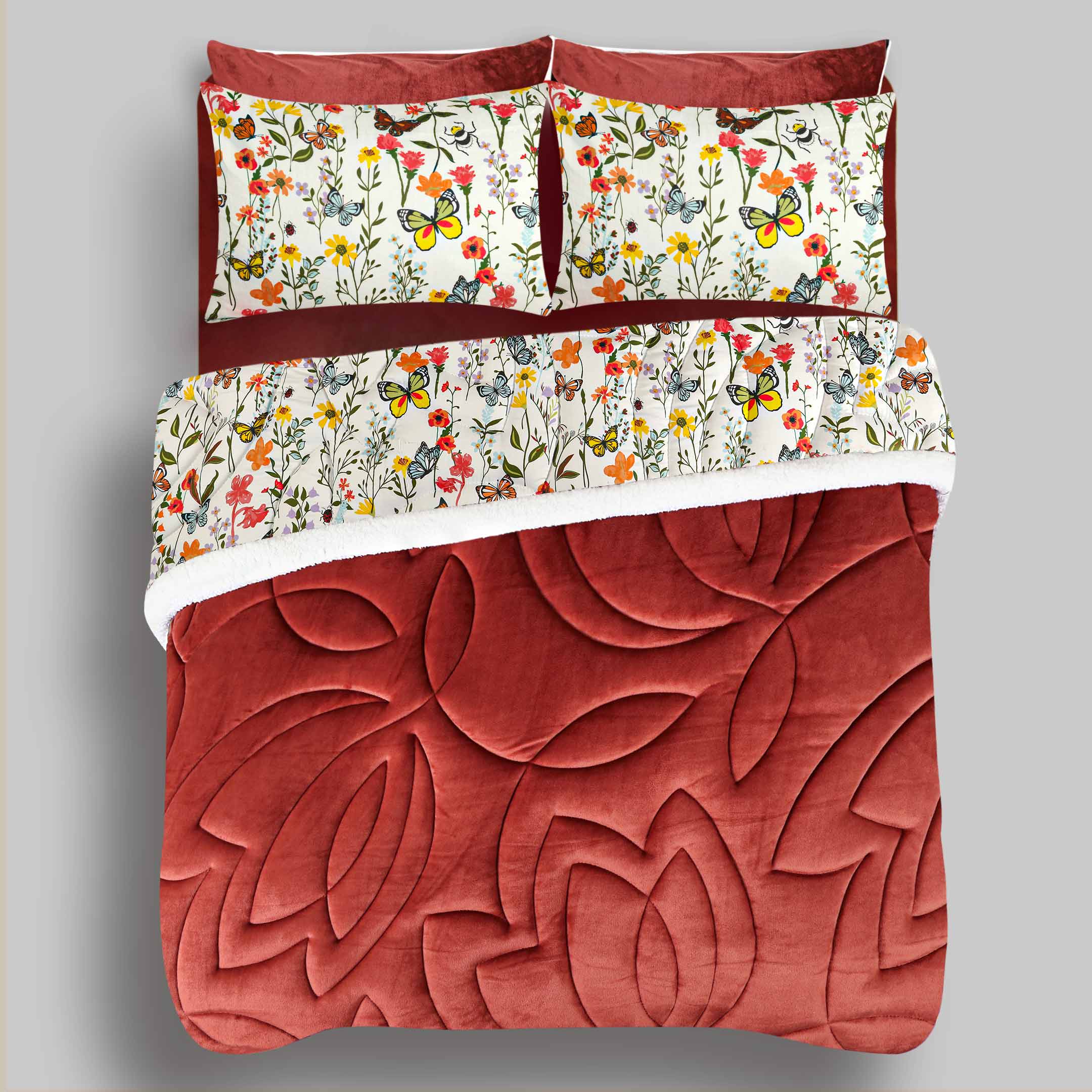 Butterfly Whispers-Marshmallow Bedding 7 pcs