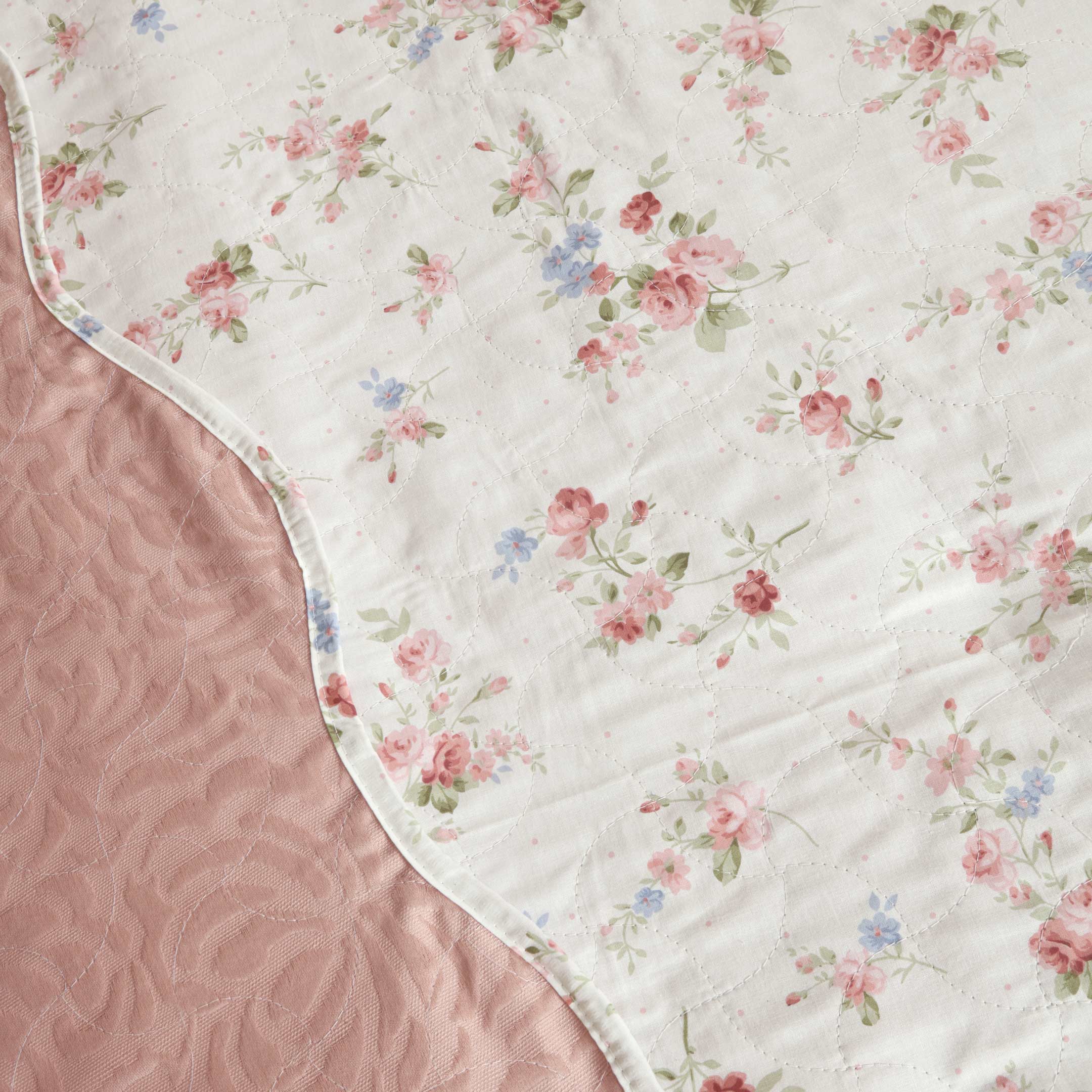 Blush Reverie Jacquard Summer Bedspread 6PCS Set