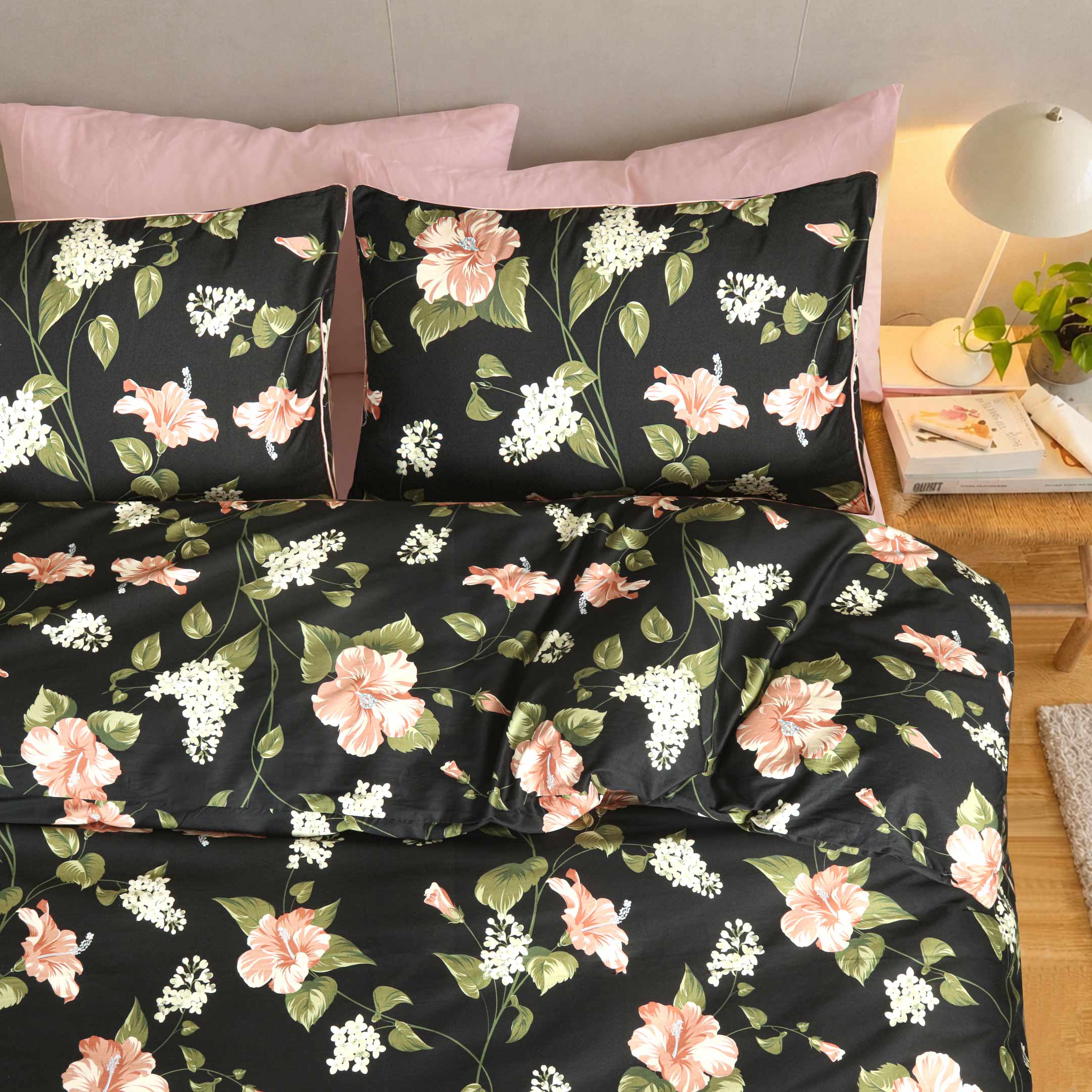 Noire Garden Duvet Cover-3pc Set