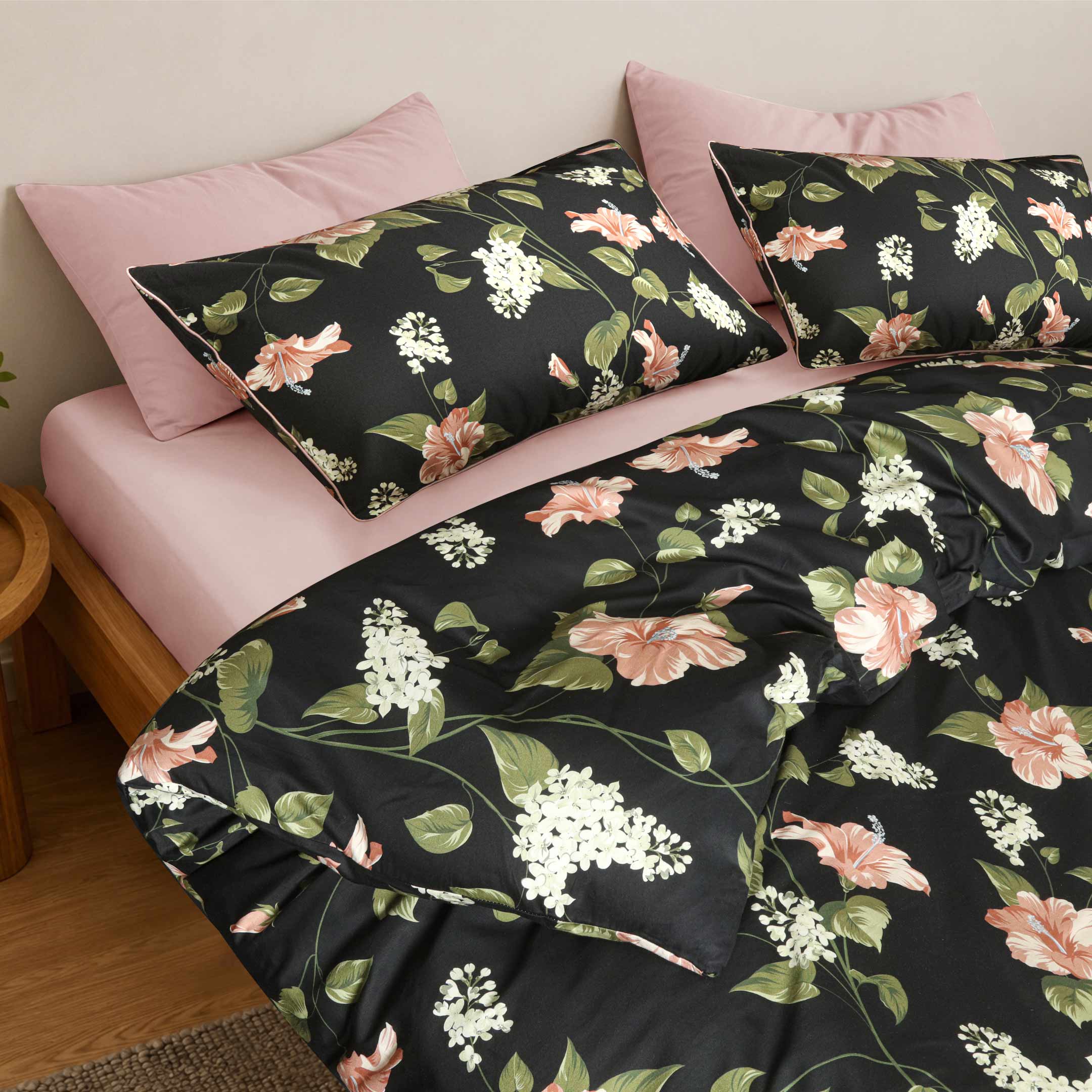 Noire Garden Duvet Cover-3pc Set