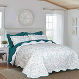 Paisley Aqua Bedspread 6 pcs Set