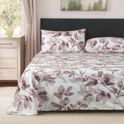 Faded Floral Scape Flat Sheet Set