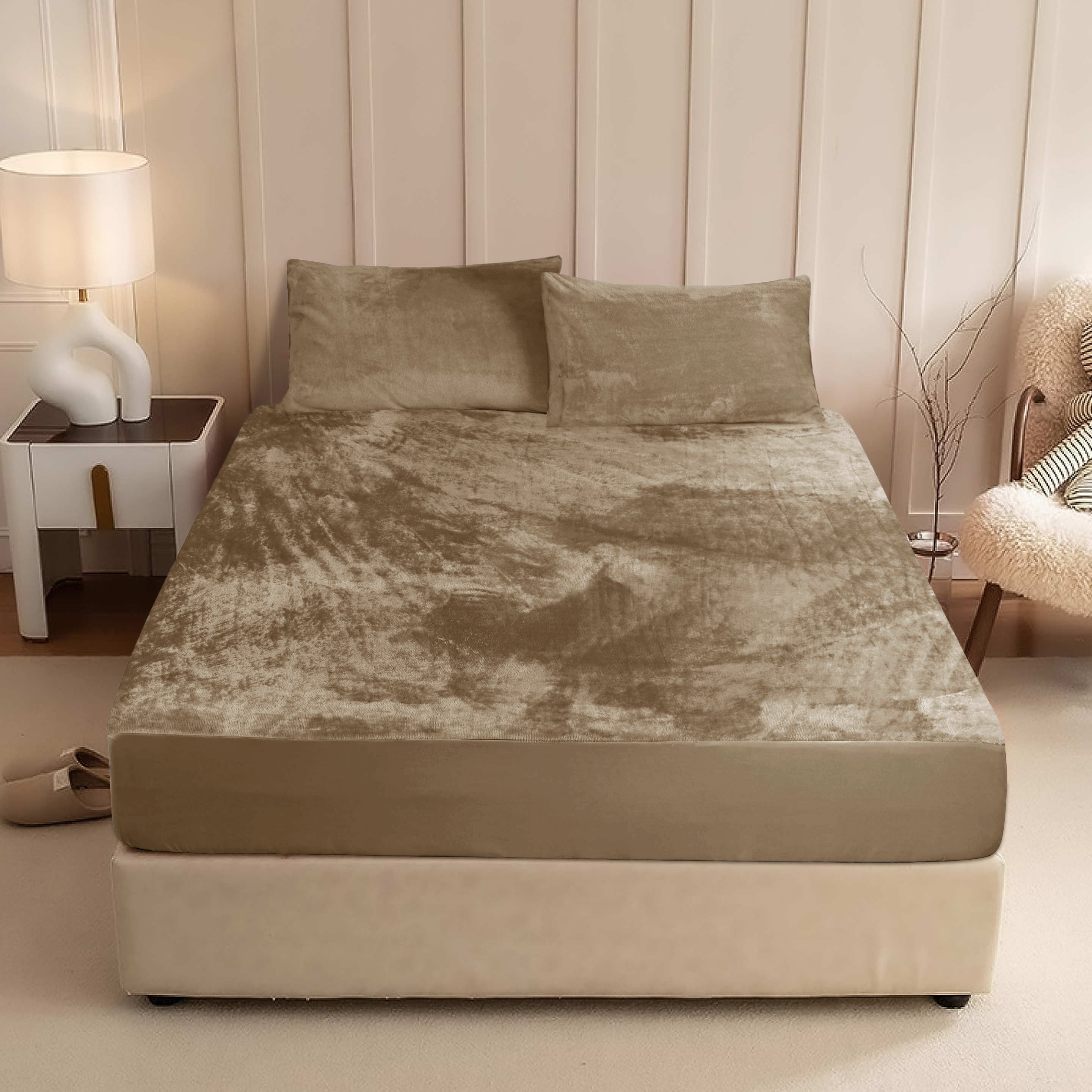 Warm Fleece Fitted Sheet Set