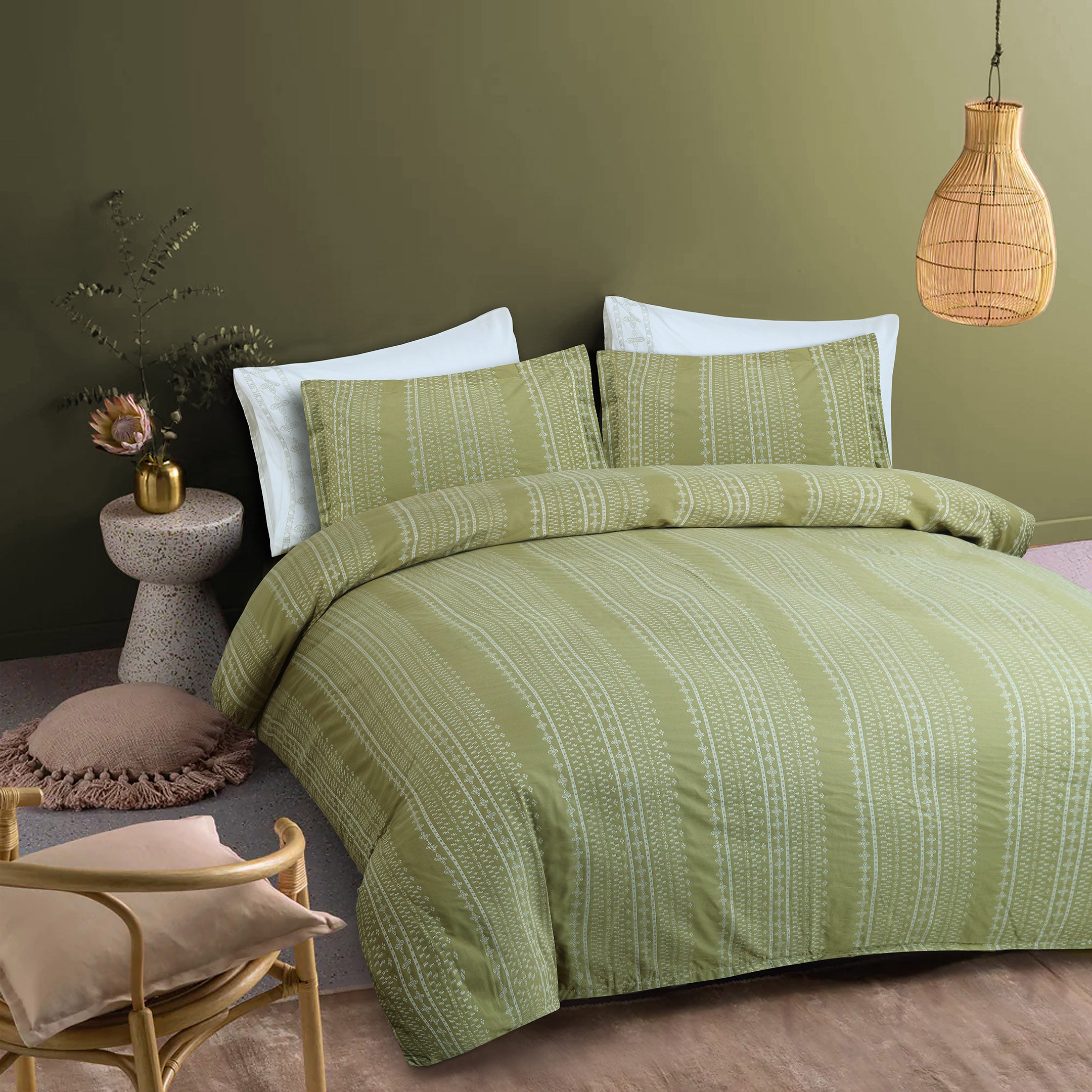 Sage Serenity Luxe Duvet Cover Set
