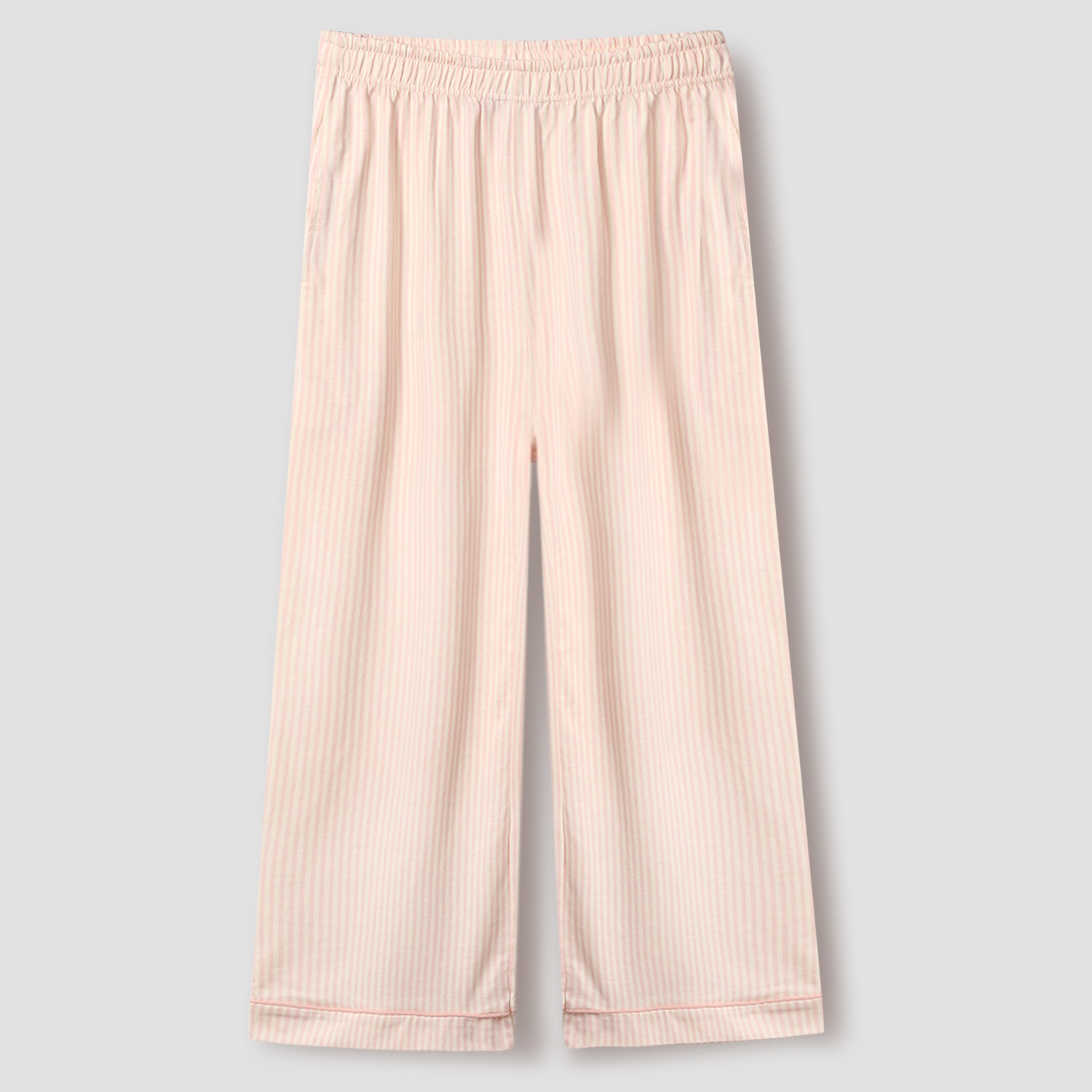 Pink Stripe Printed Loungewear-2pc Set