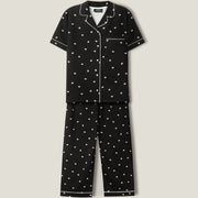 White Heart Printed Lounge wear- 2pc set