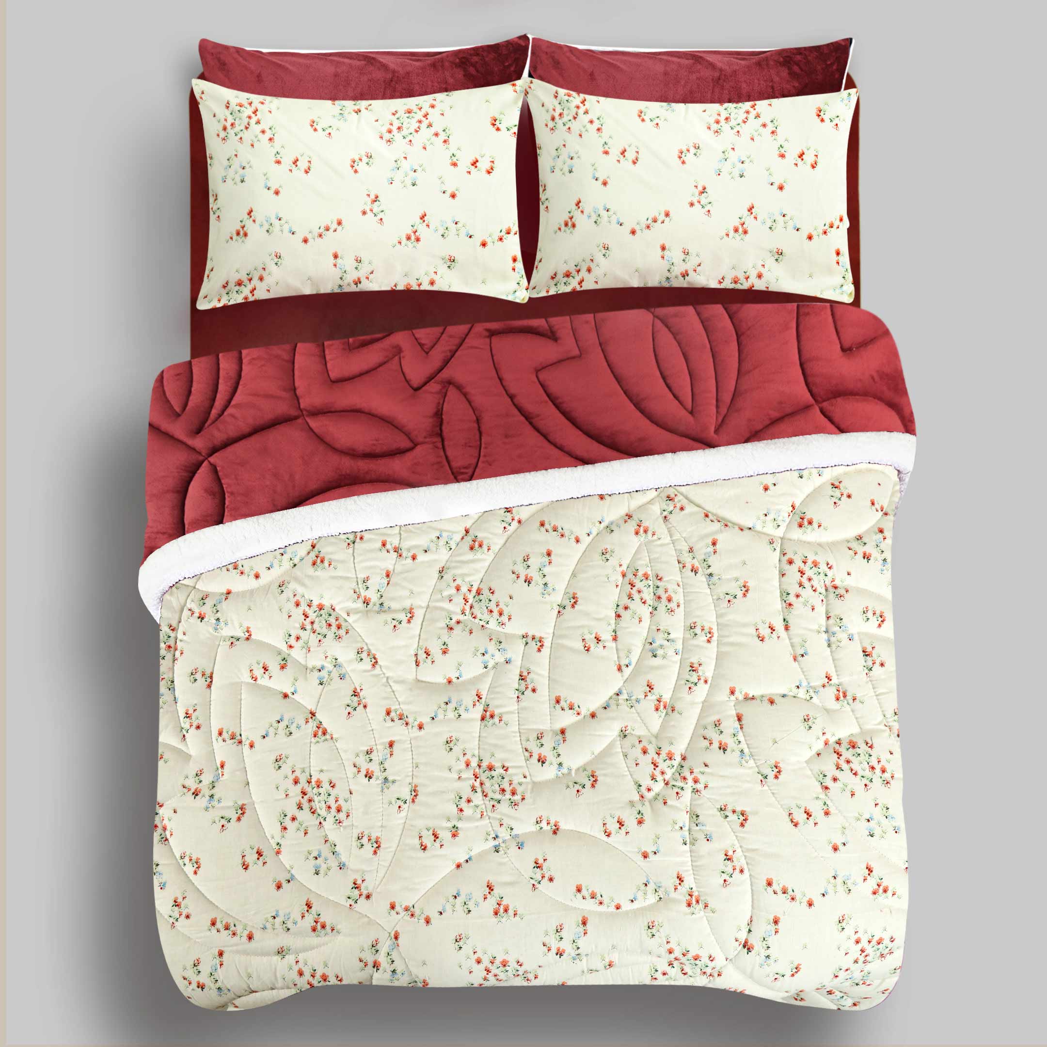 Warm Cottage-Marshmallow Bedding 7 pcs