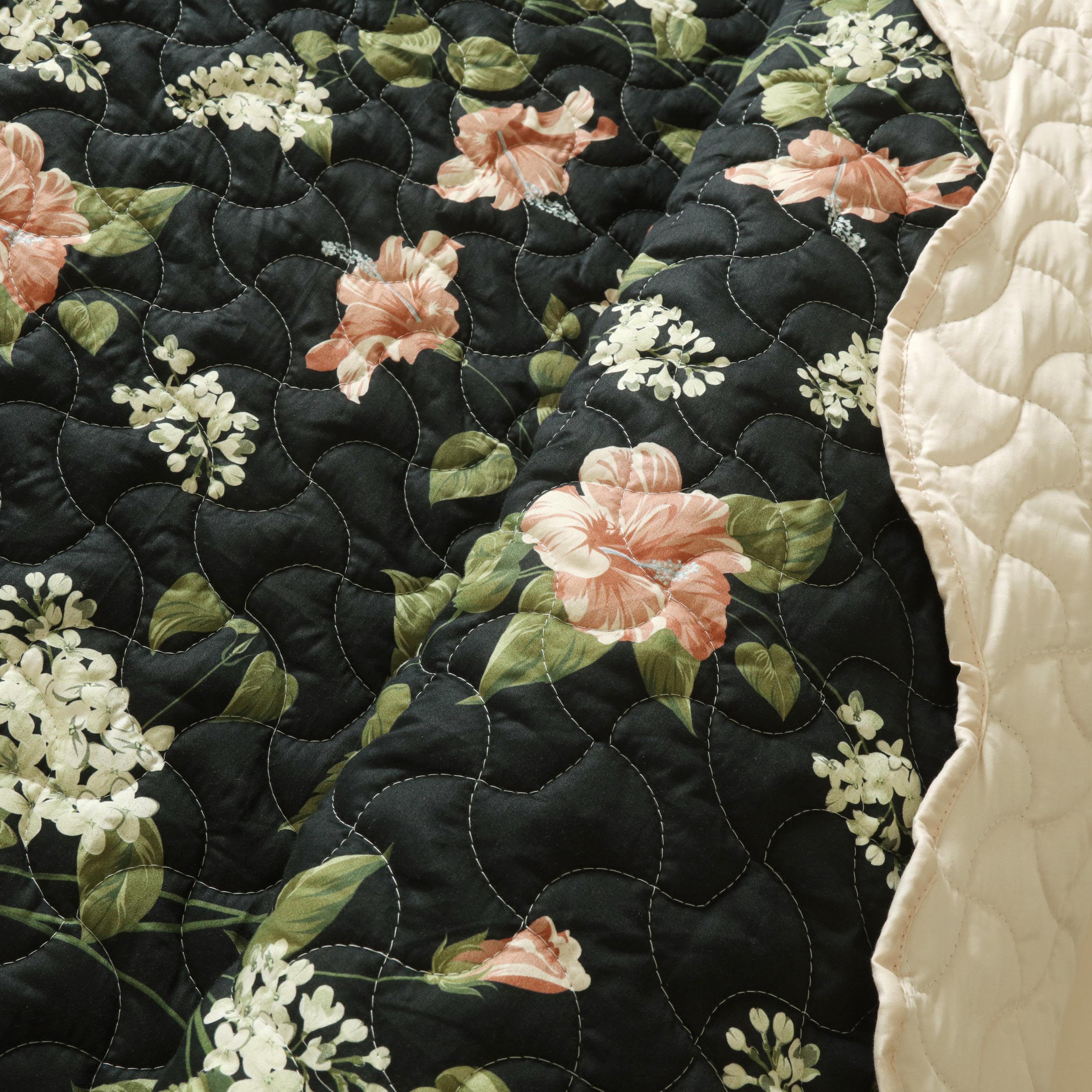 Noire Garden Summer Quilted Bedspread-3pc Set