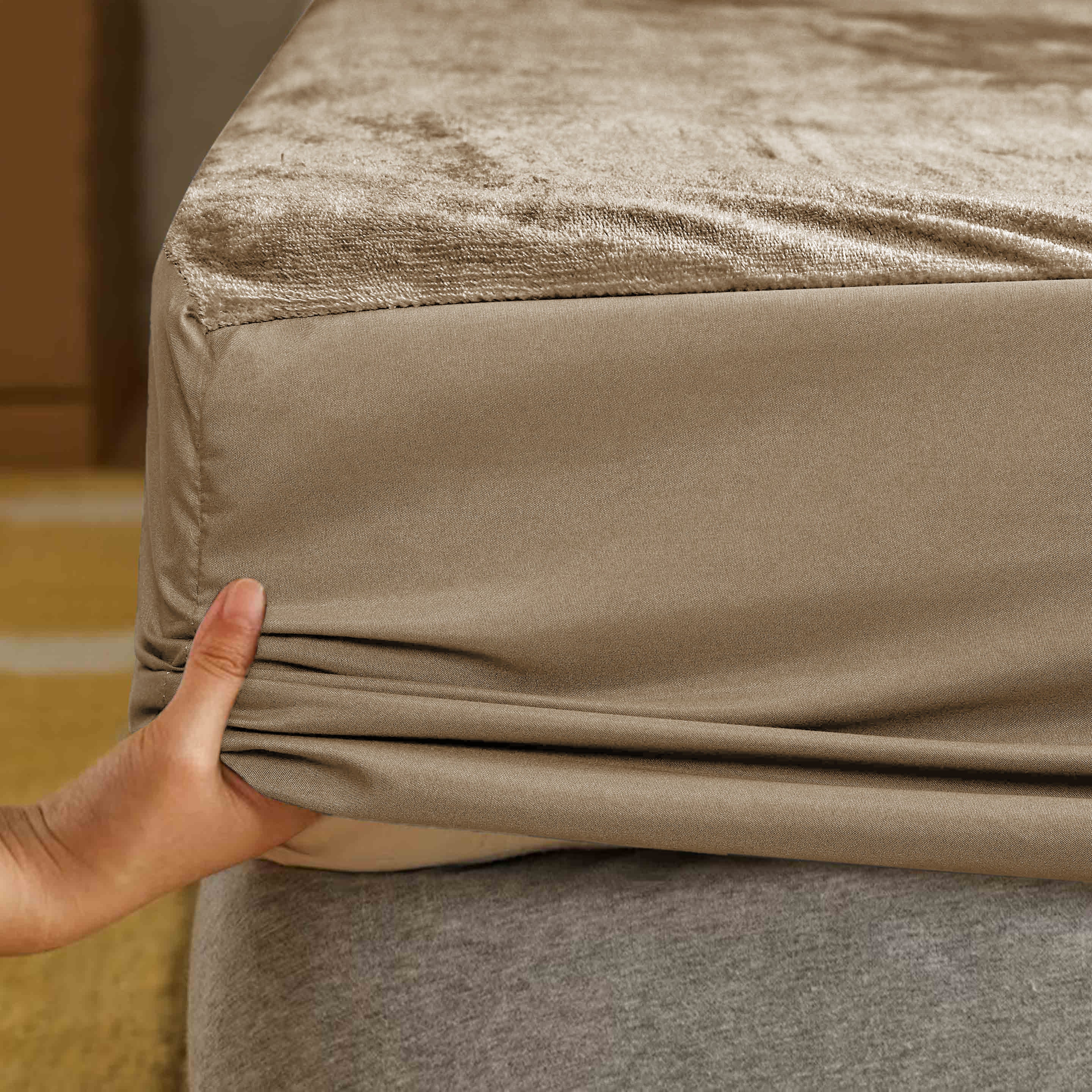 Warm Fleece Fitted Sheet Set