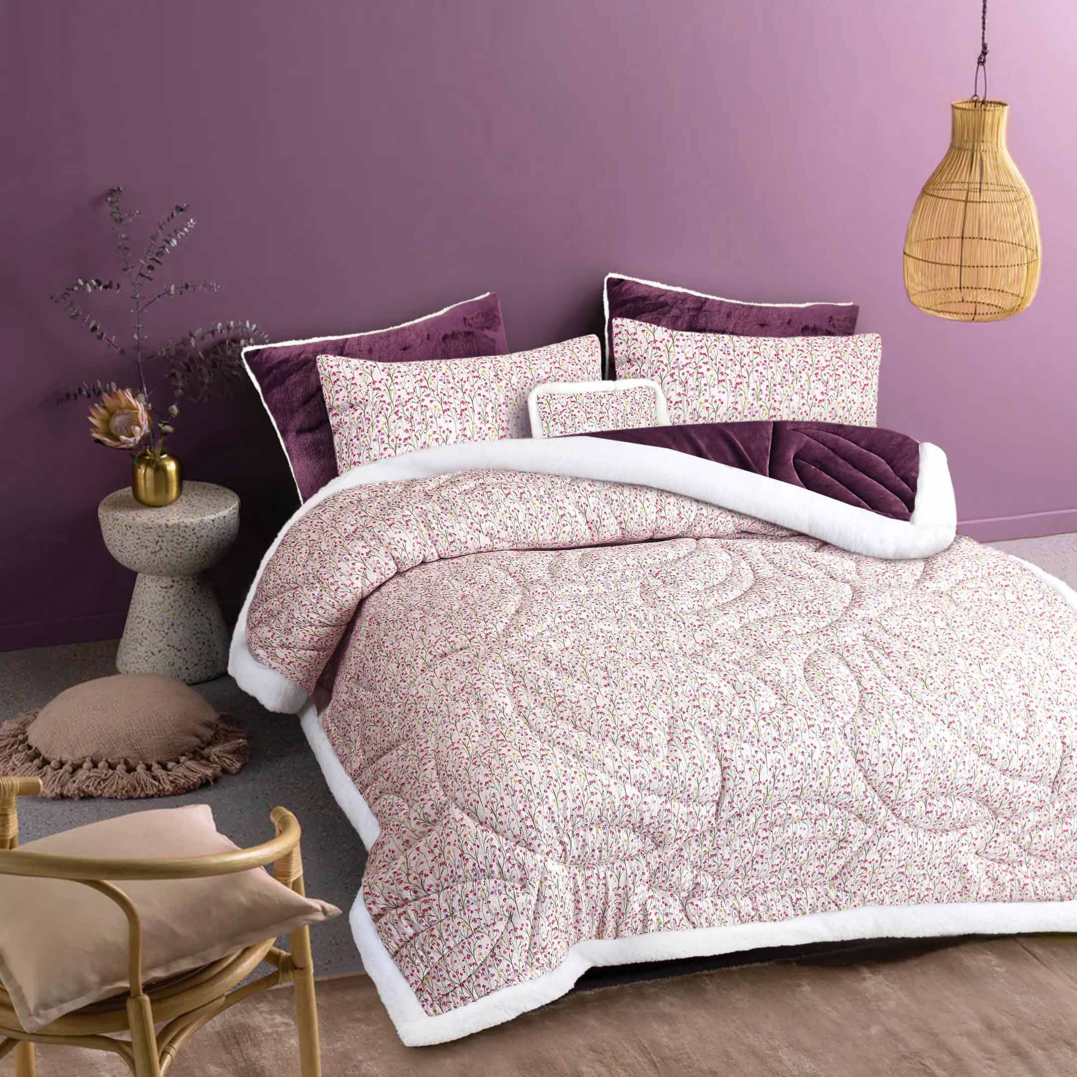 Frosted Petals-Marshmallow Bedding 7 pcs