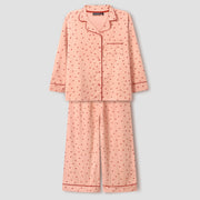 Red Heart Printed Loungewear-2pc Set