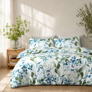 Blue Orchard Duvet Cover-3pc Set
