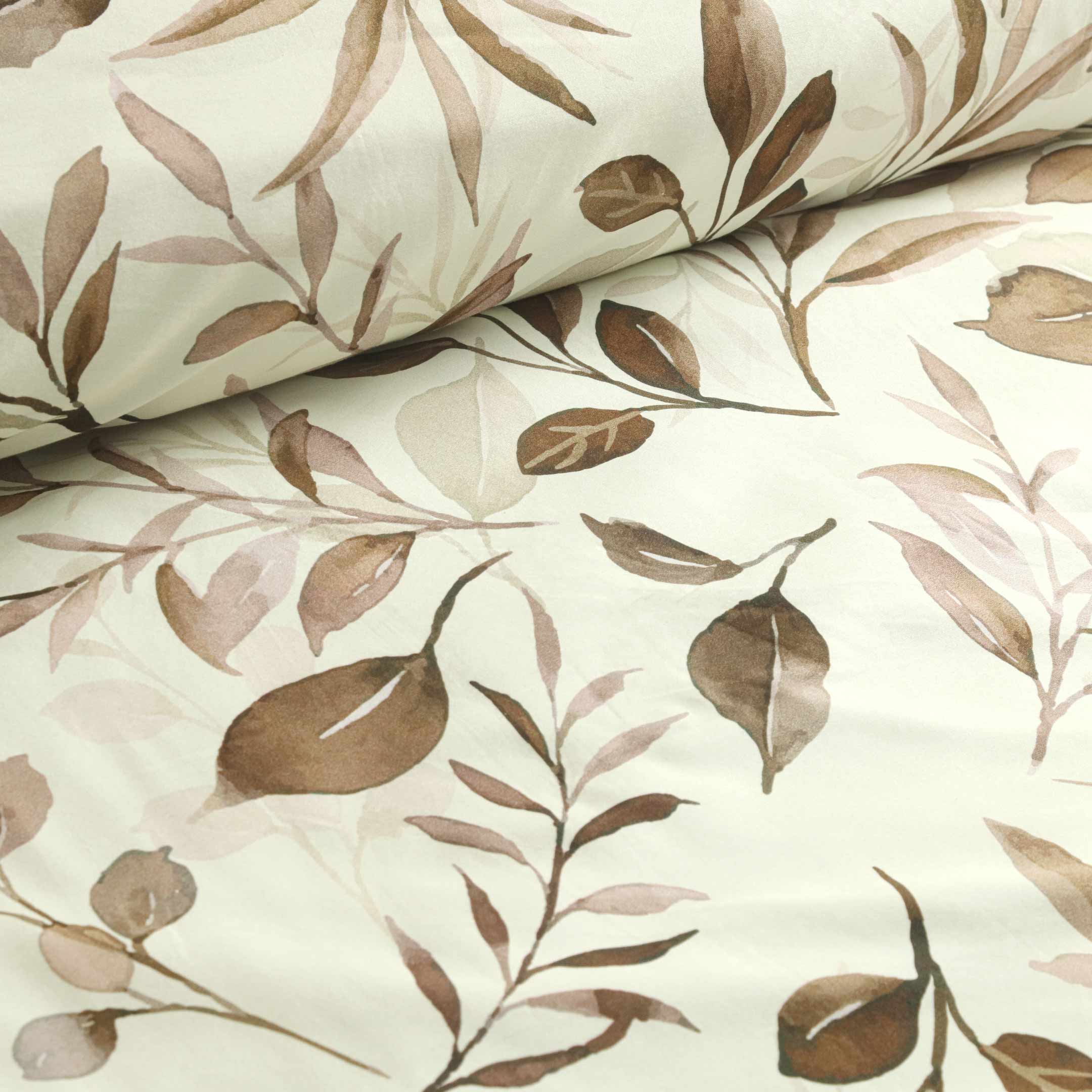 Rosewood Leaves  Duvet Cover-3pc Set