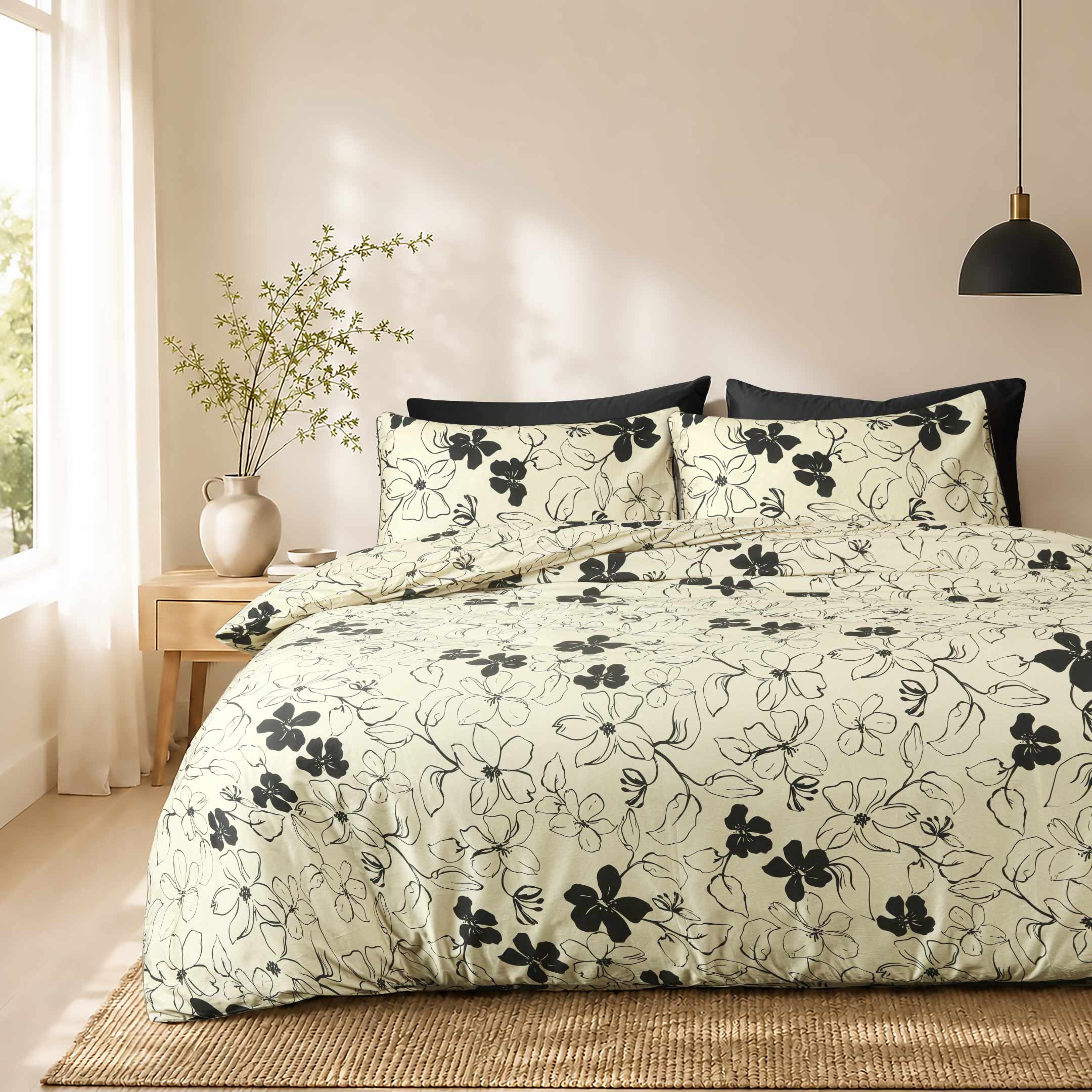 Ivory Elegance Duvet Cover-3pc Set
