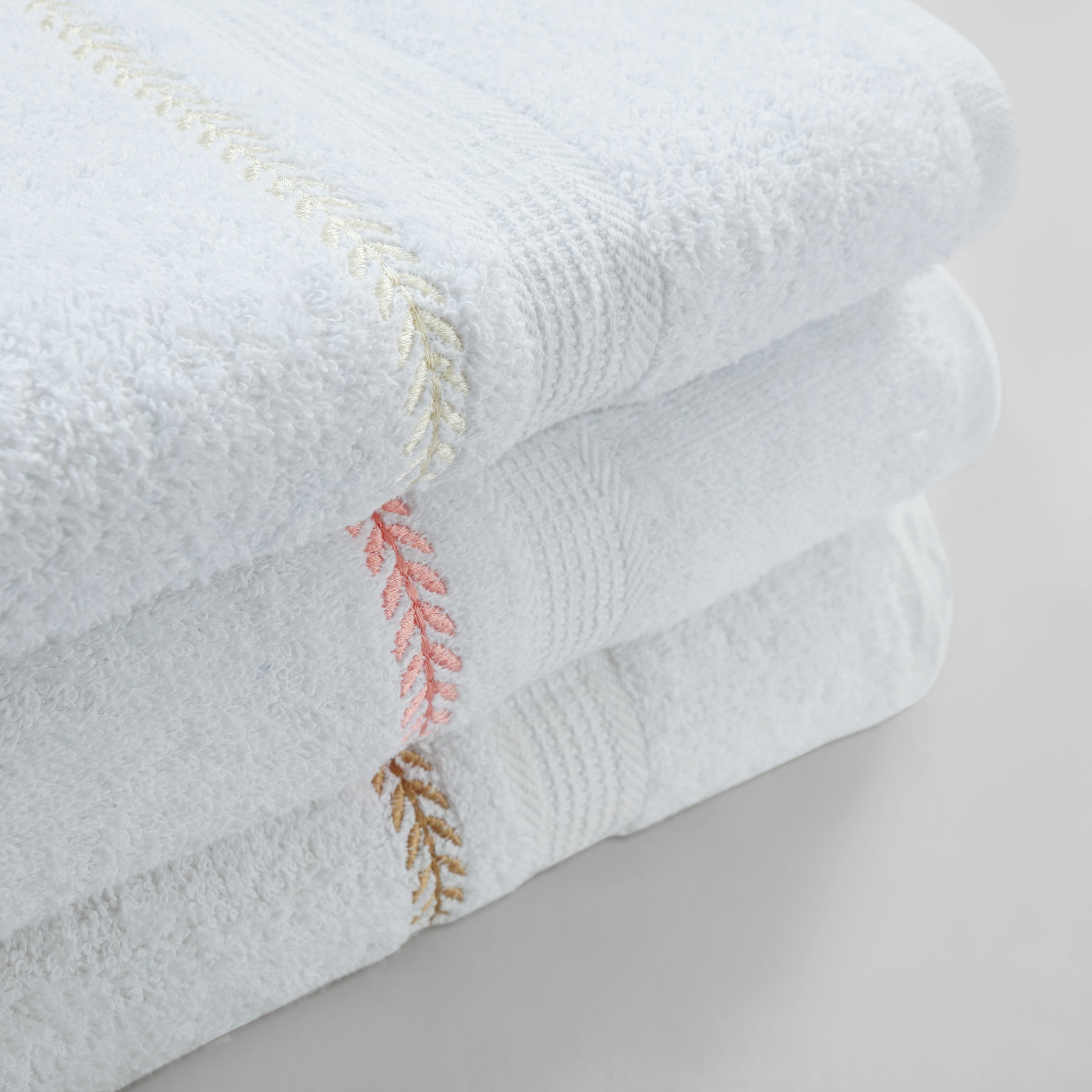 Ornate Whisper Embroidered Towels (Set Of 3)