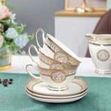 15-Pcs Elegant Pattern Tea Set