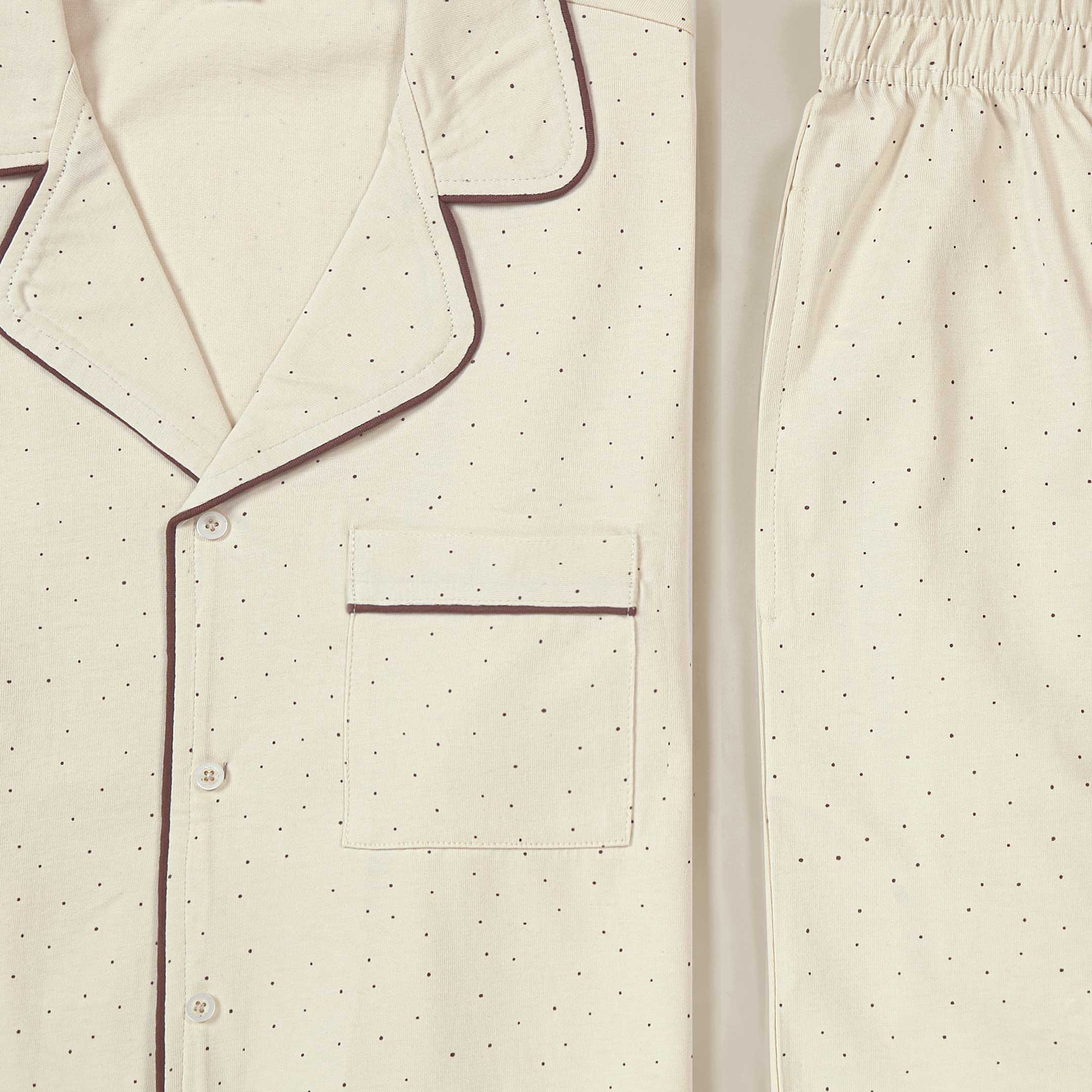 Light Dots Printed Loungewear-2pc Set