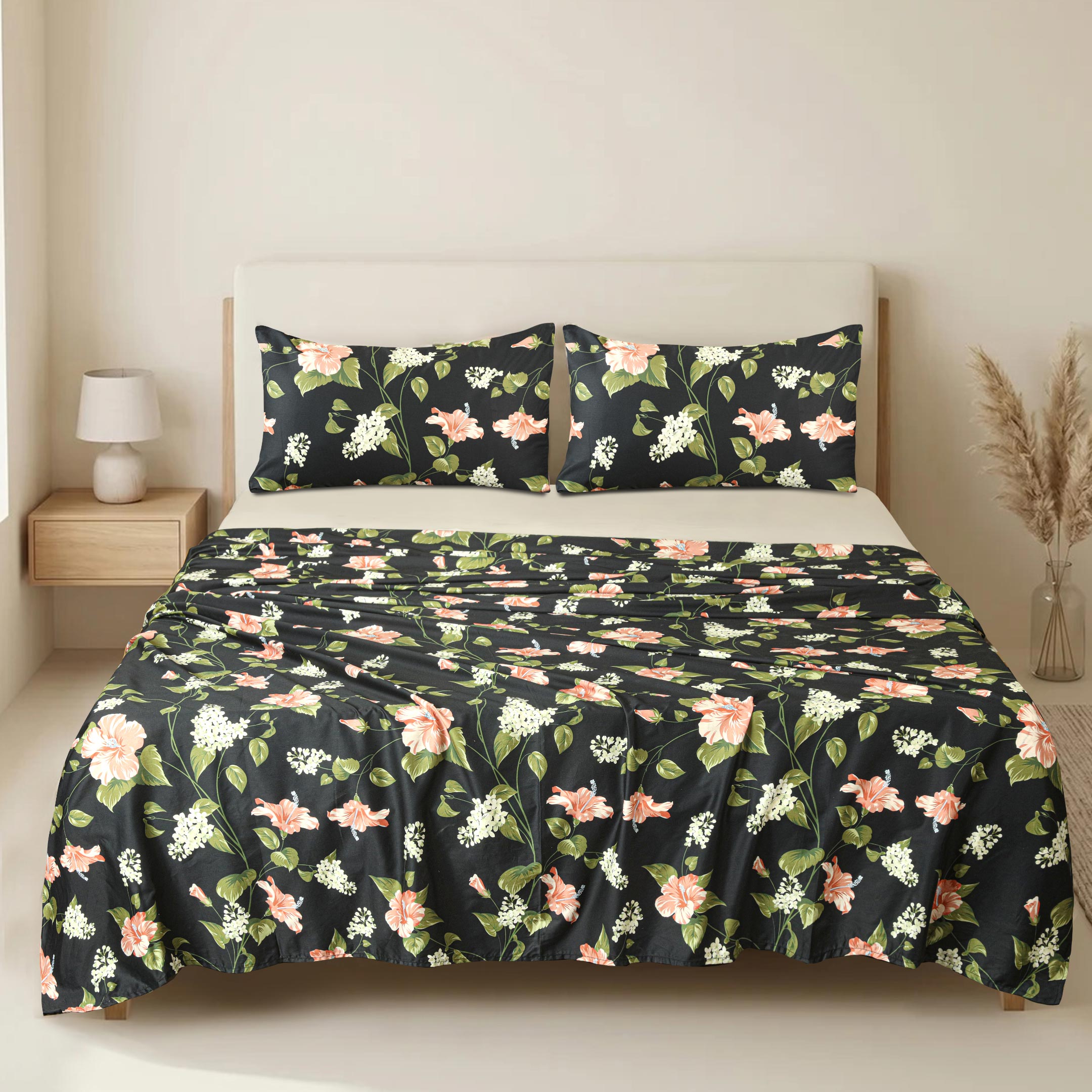 Noire Garden Bedsheet Set
