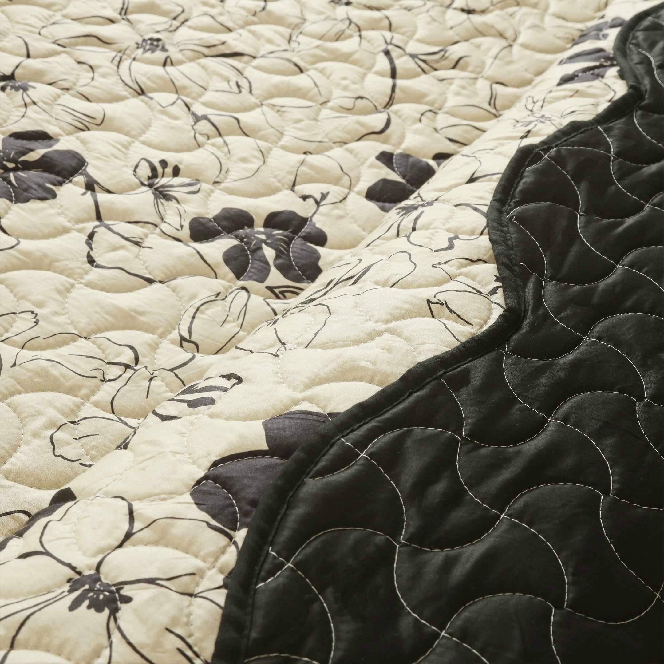 Ivory Elegance Summer Quilted Bedspread-3pc Set