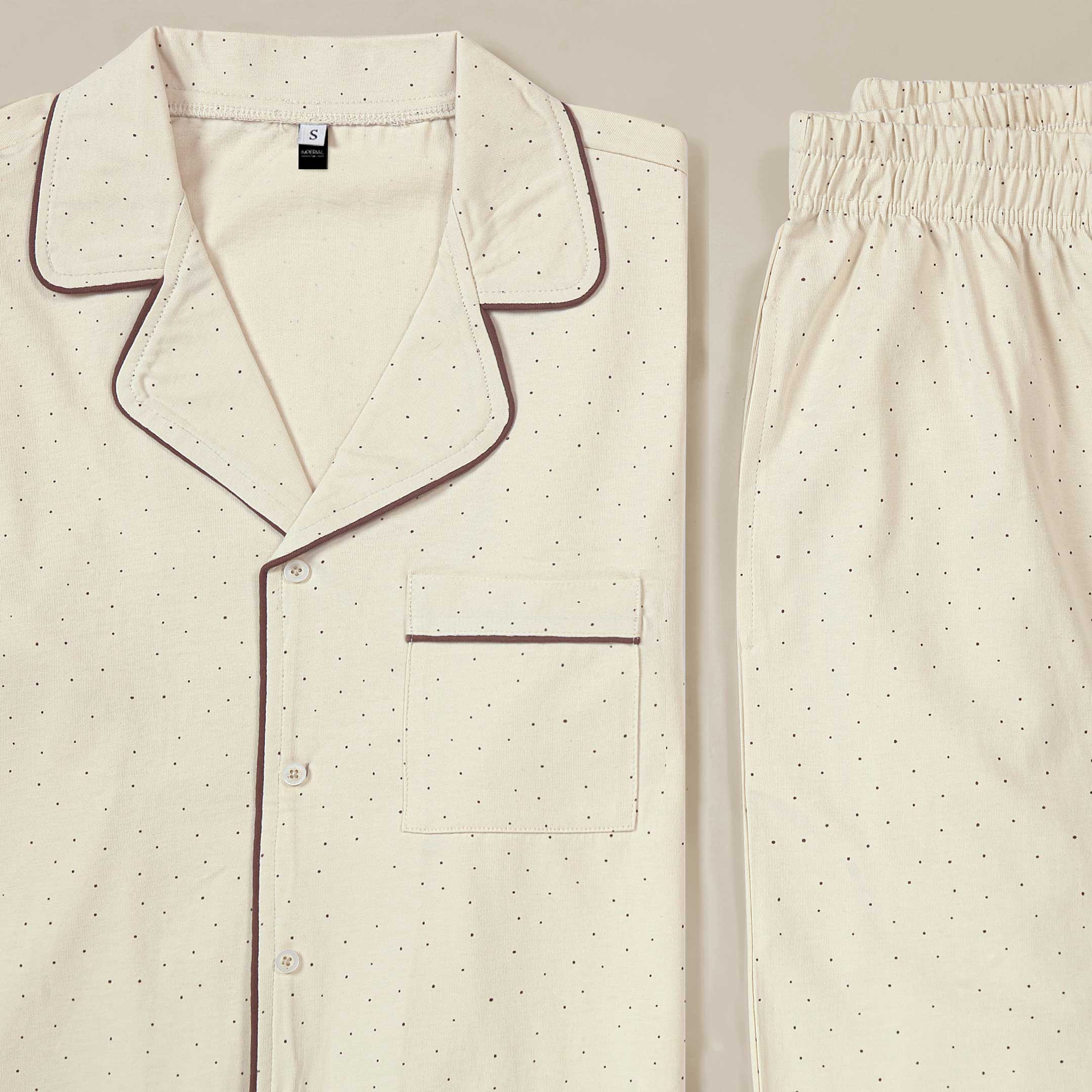 Light Dots Printed Loungewear-2pc Set