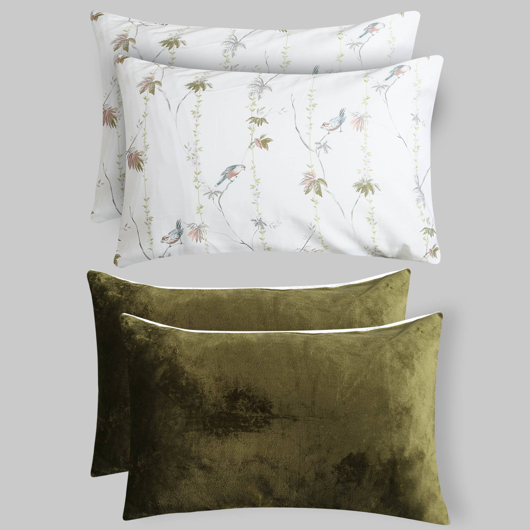 Sage Dune-Marshmallow Bedding 7 pcs