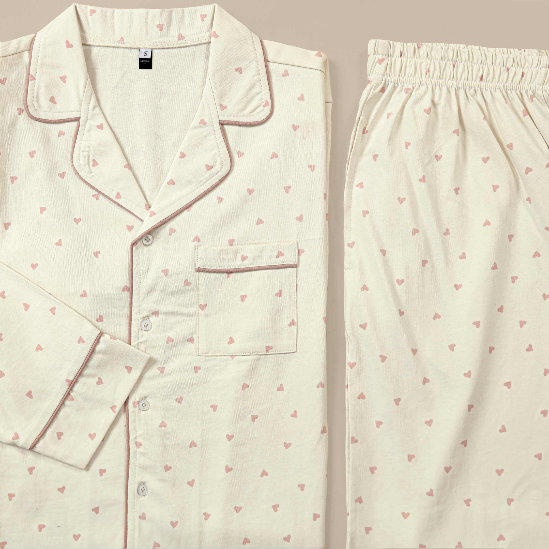 Heart Printed Loungewear-2pc Set