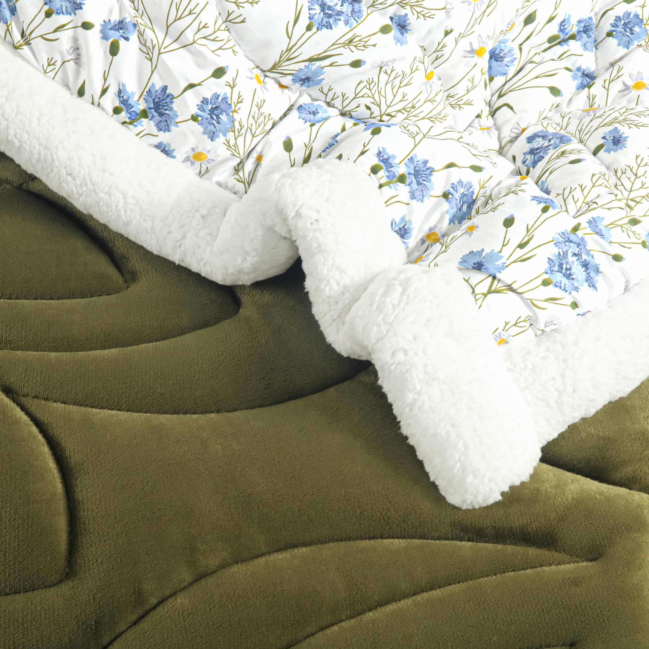 Snow Bloom-Marshmallow Bedding 7 pcs