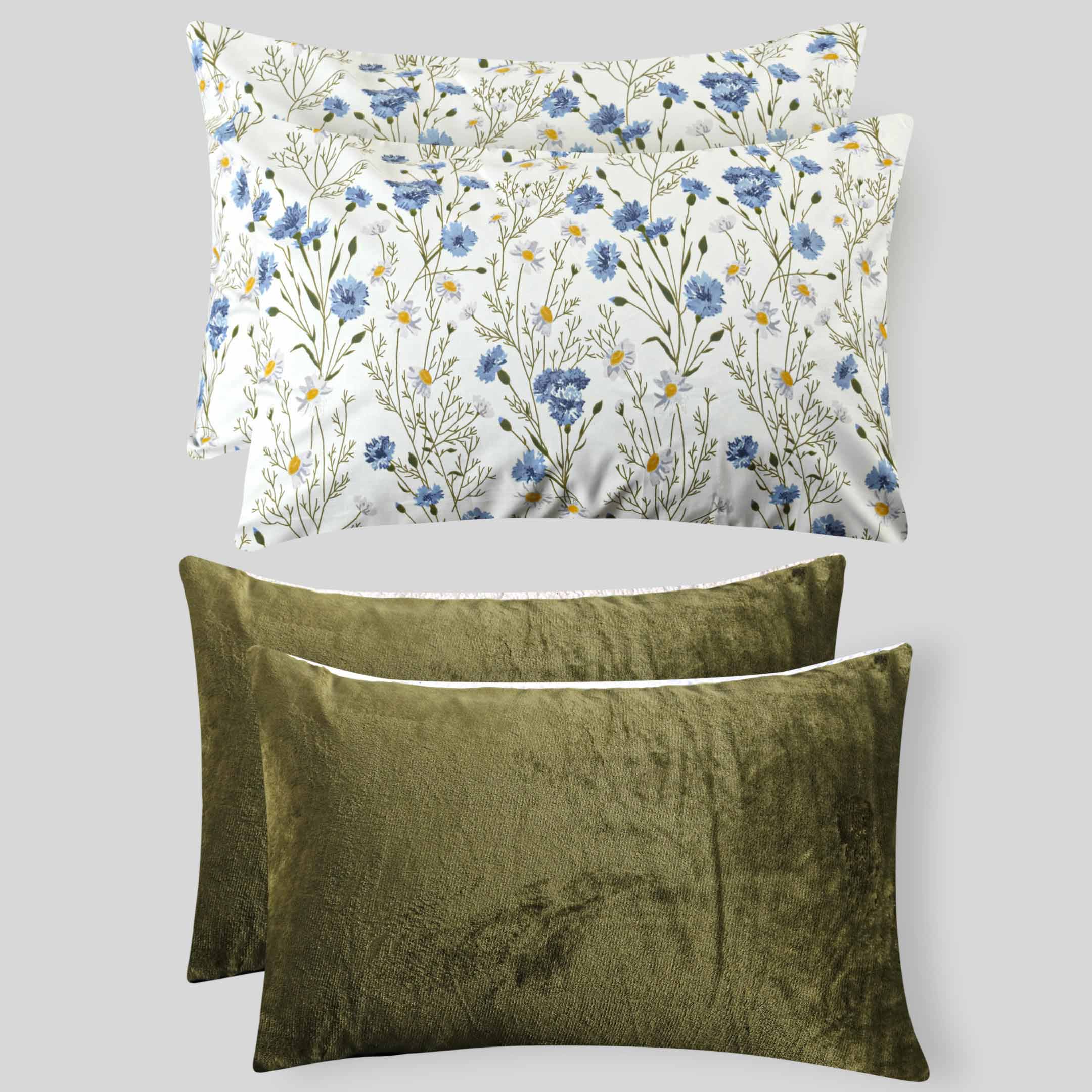 Snow Bloom-Marshmallow Bedding 7 pcs