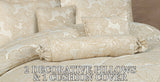 Zara Beige Luxury Jacquard Comforter Set