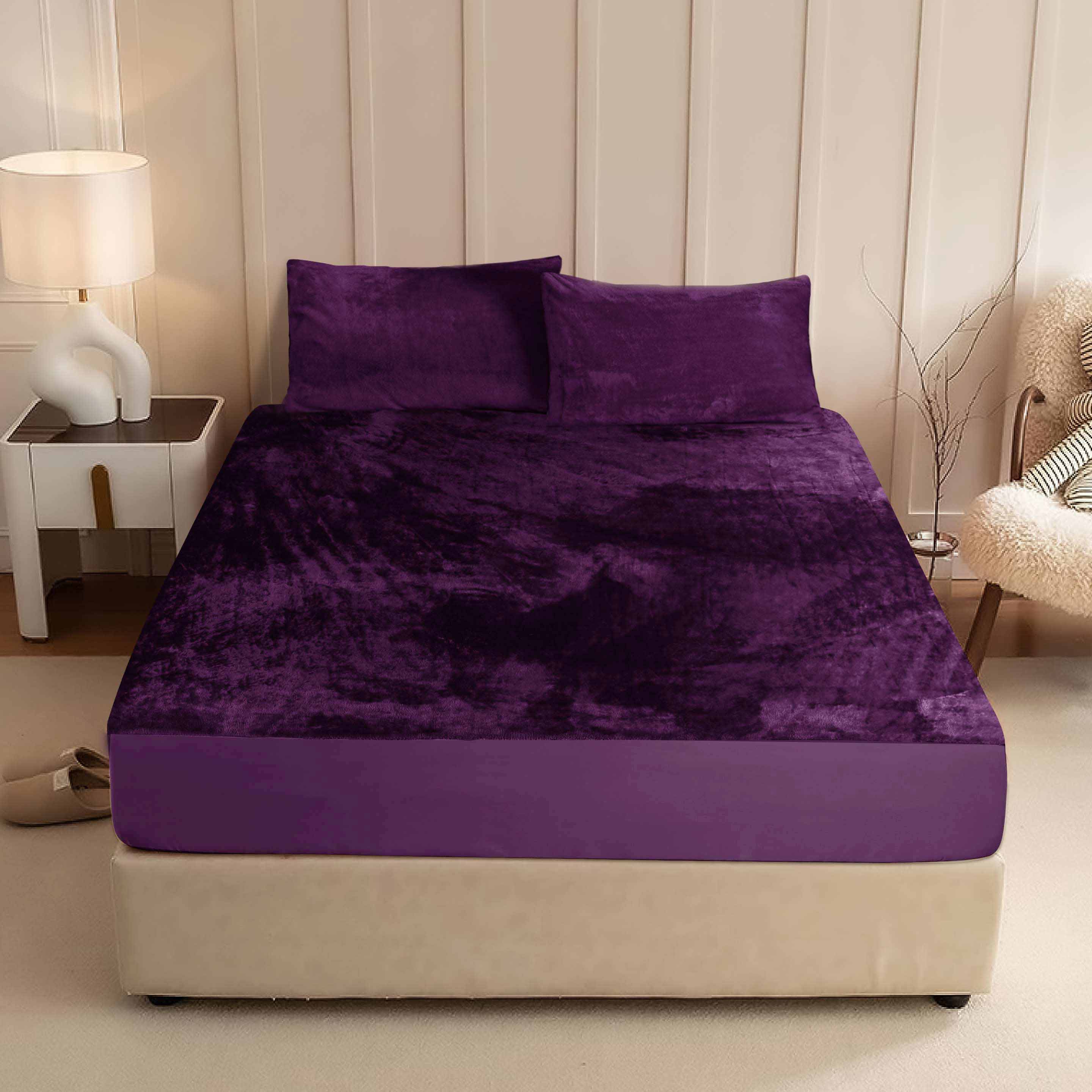 Warm Fleece Fitted Sheet Set