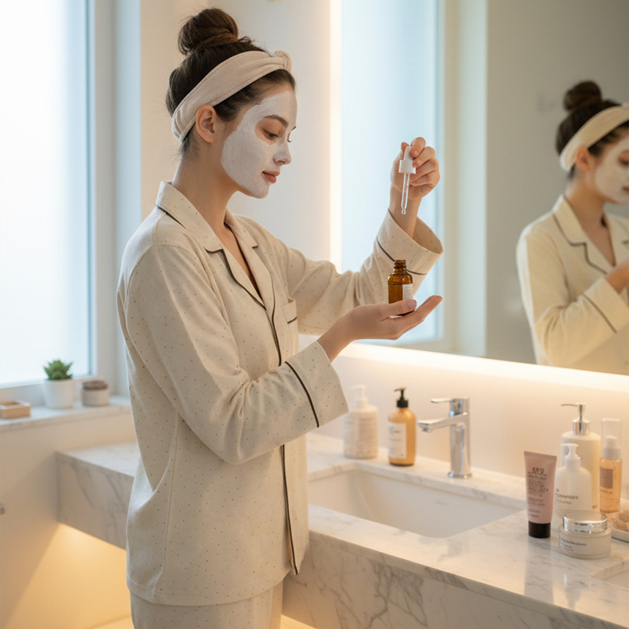 Light Dots Printed Loungewear-2pc Set