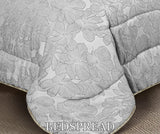 Zara Grey Luxury Jacquard Comforter Set