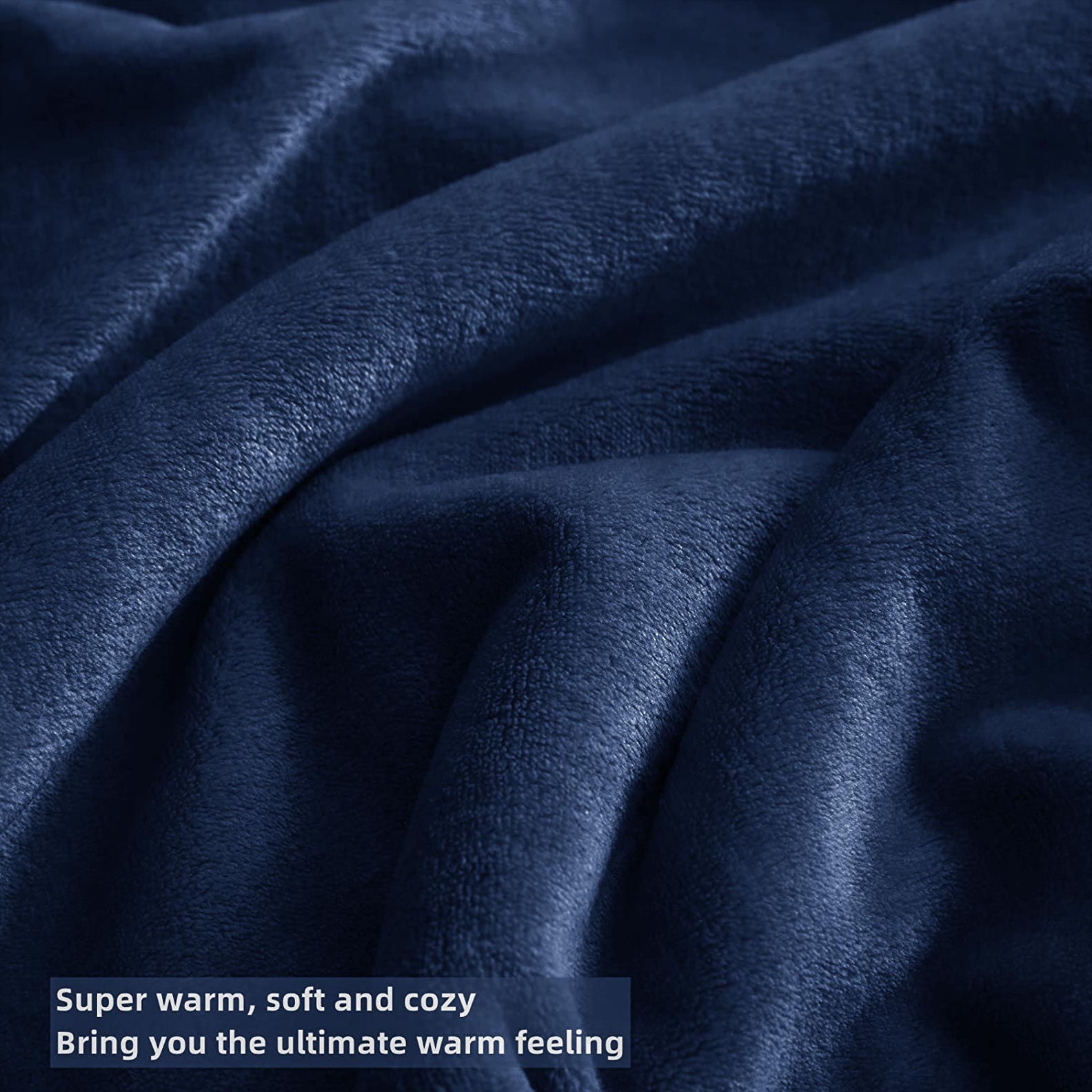 AC Fleece Plush Blanket Royal Blue