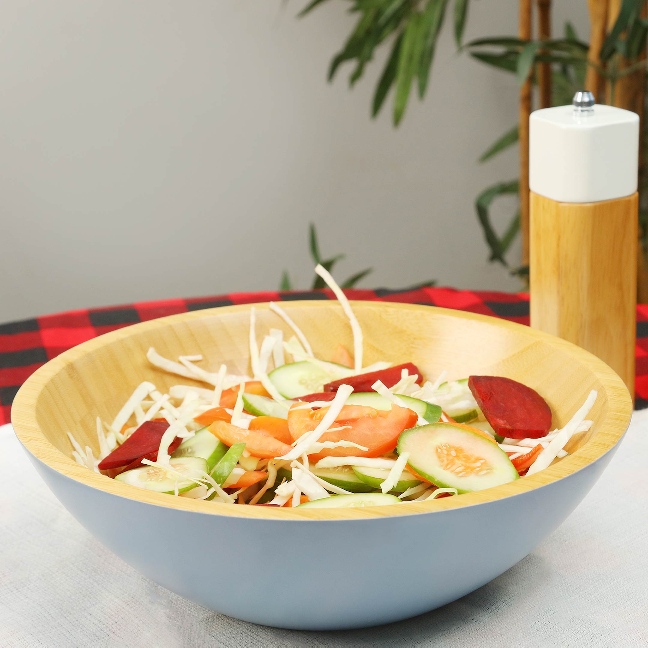Bamboo Wood Fruit & Salad Bowl