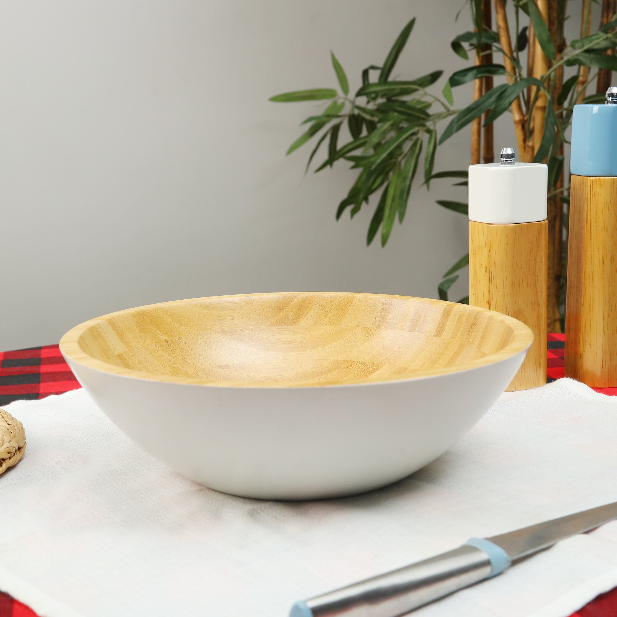 Bamboo Wood Fruit & Salad Bowl