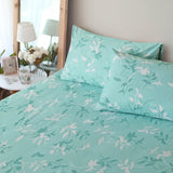 Bay Leaf Sky Polycotton Bedsheet